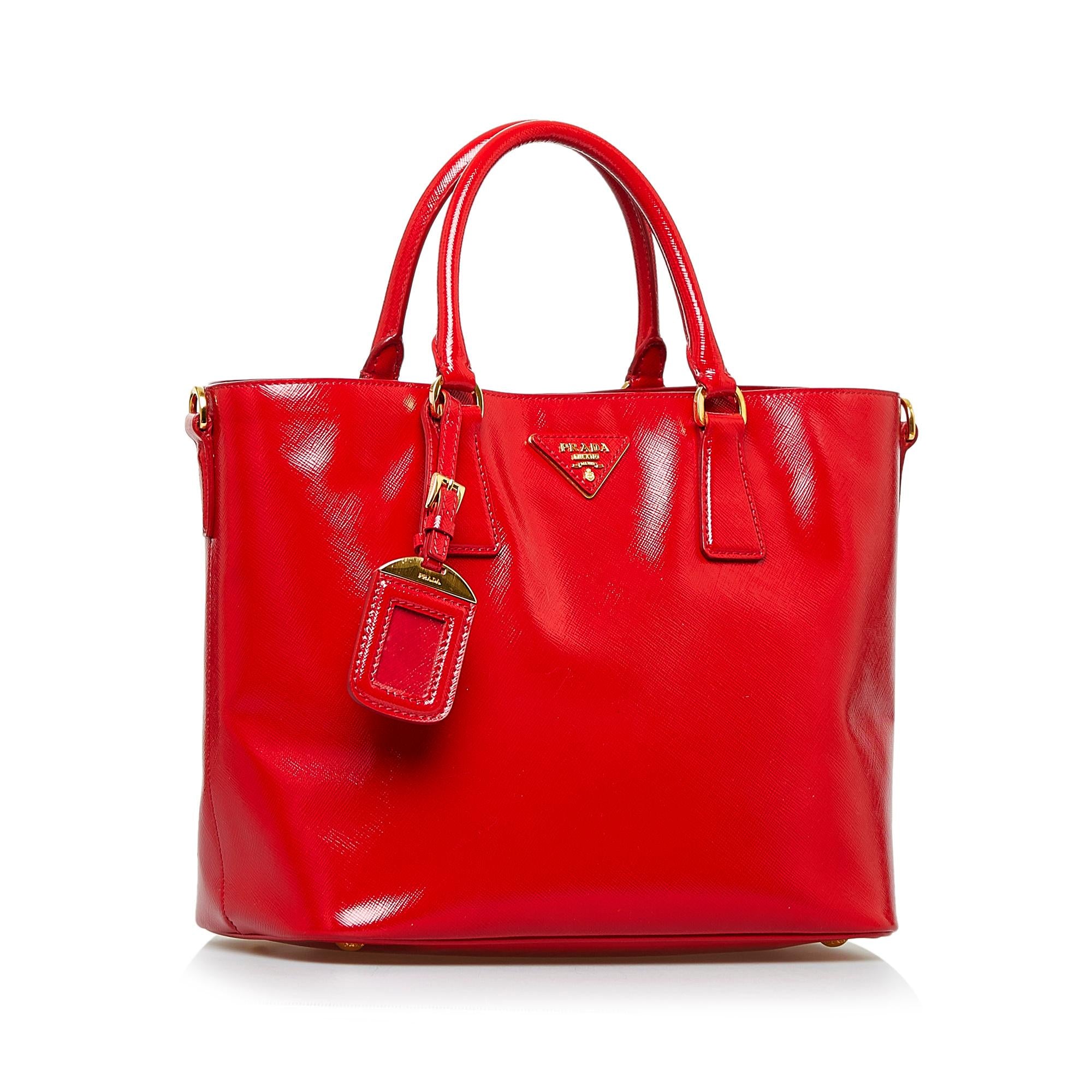 Prada Saffiano Vernice Satchel (SHG-cwL7fI)