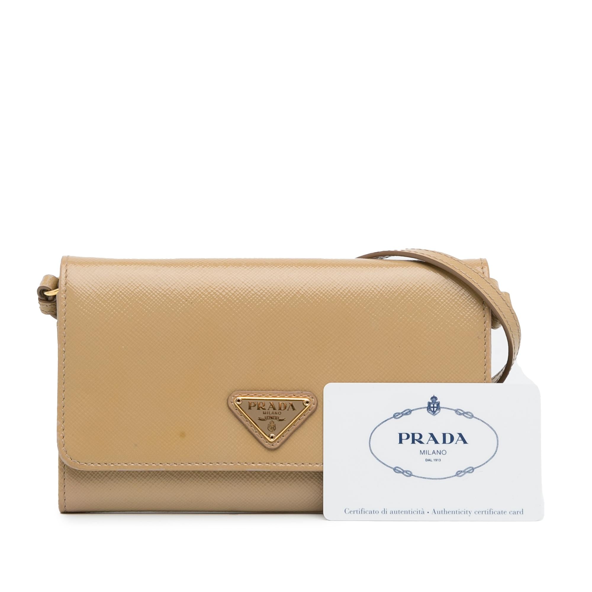 Prada Saffiano Wallet on Strap (SHG-tZ5YI1)