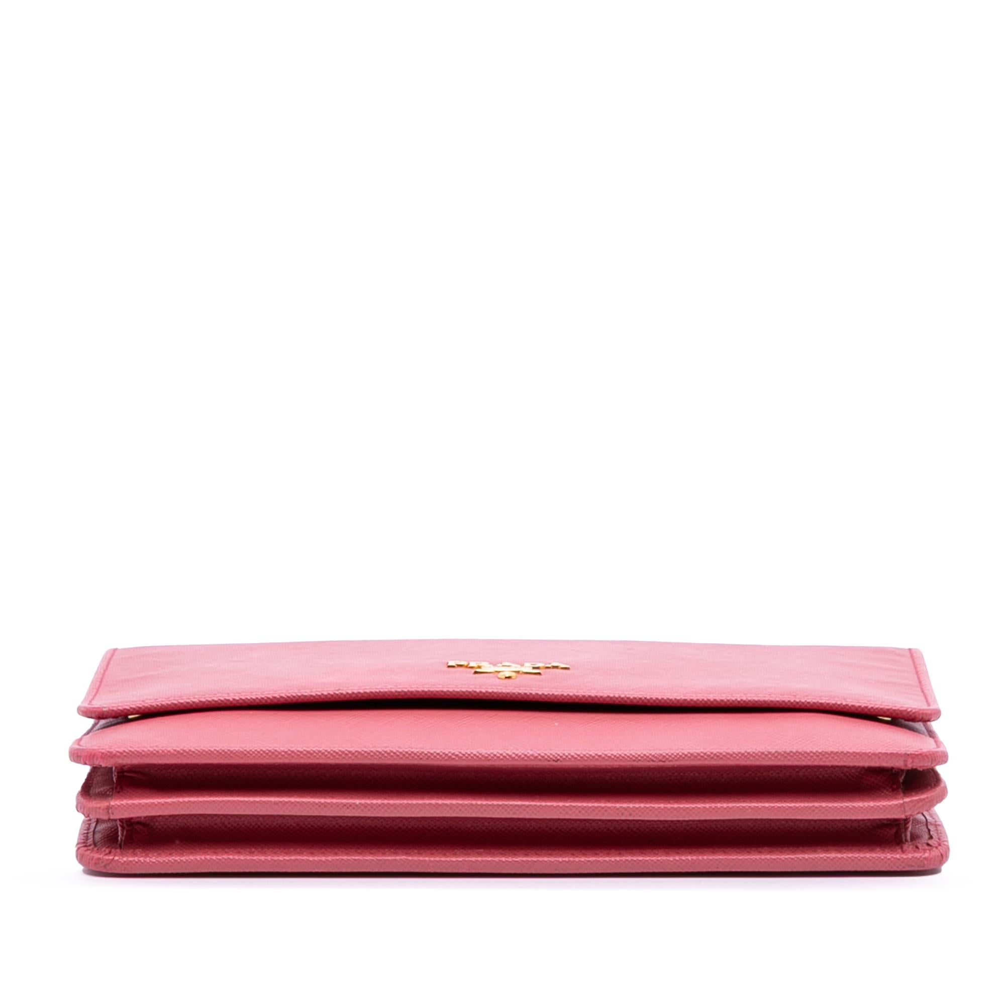Prada Saffiano Wallet on Strap