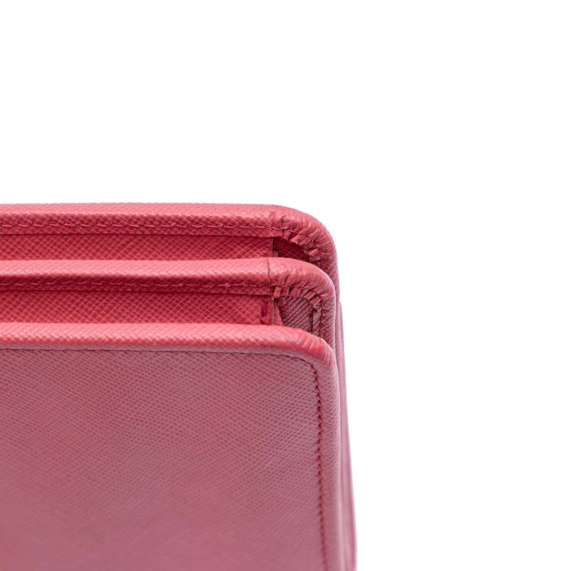 Prada Saffiano Wallet on Strap