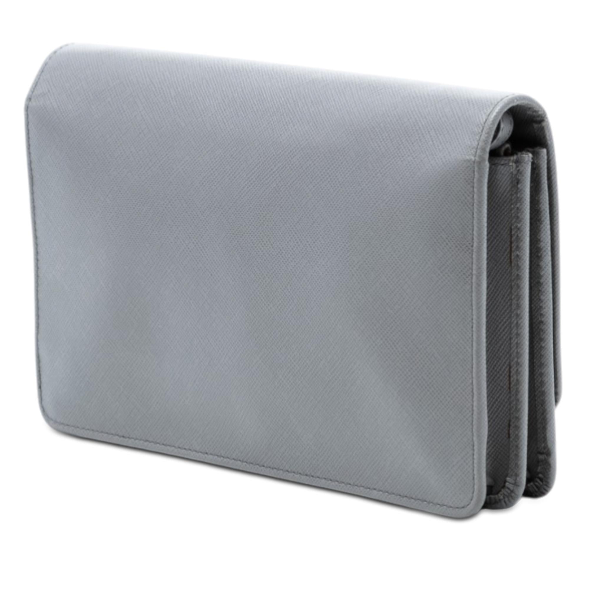 Prada Saffiano Wallet on Strap