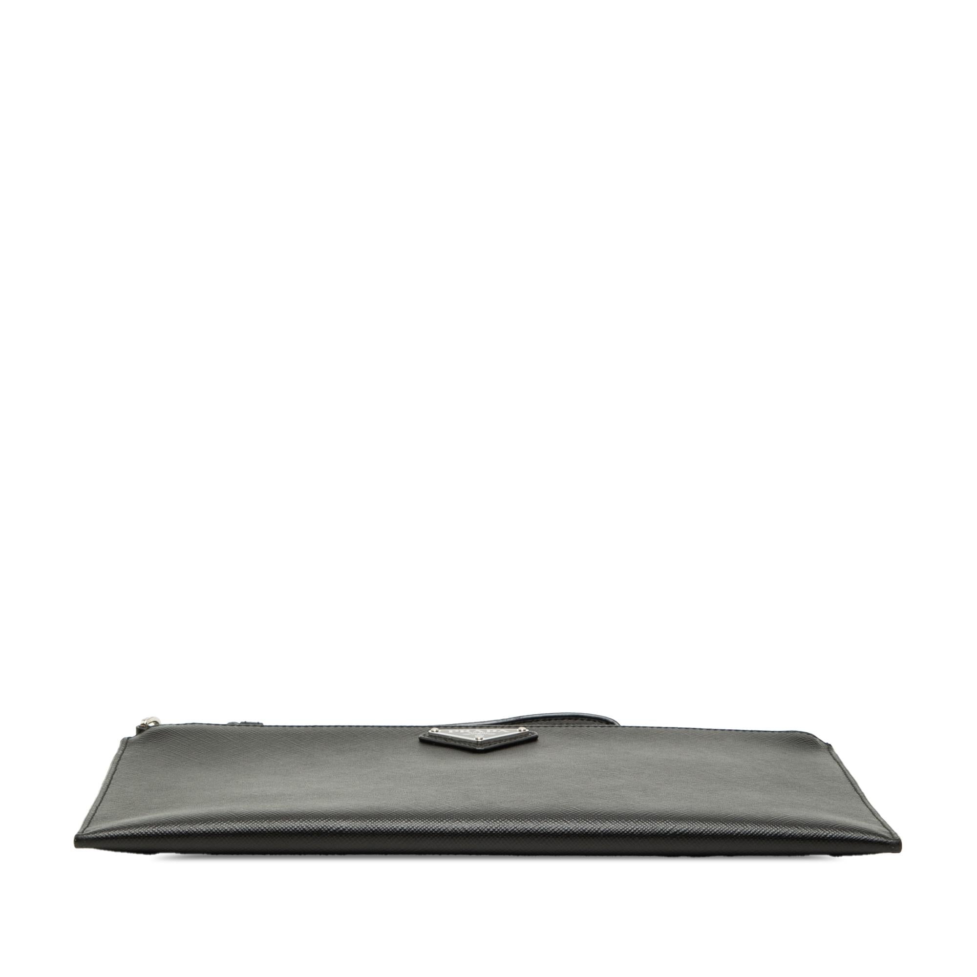 Prada Saffiano Wristlet Clutch