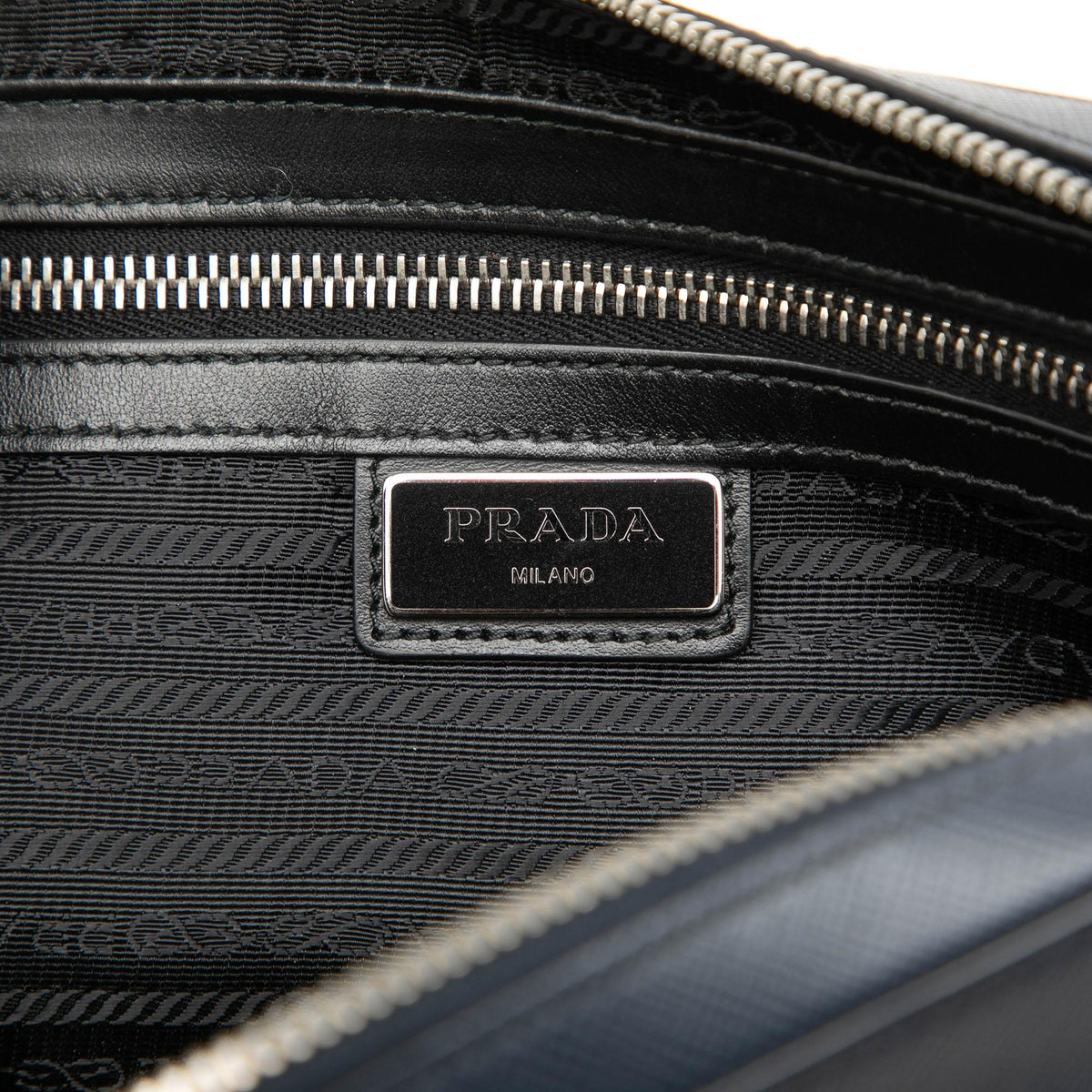 Prada Saffiano Wristlet Clutch