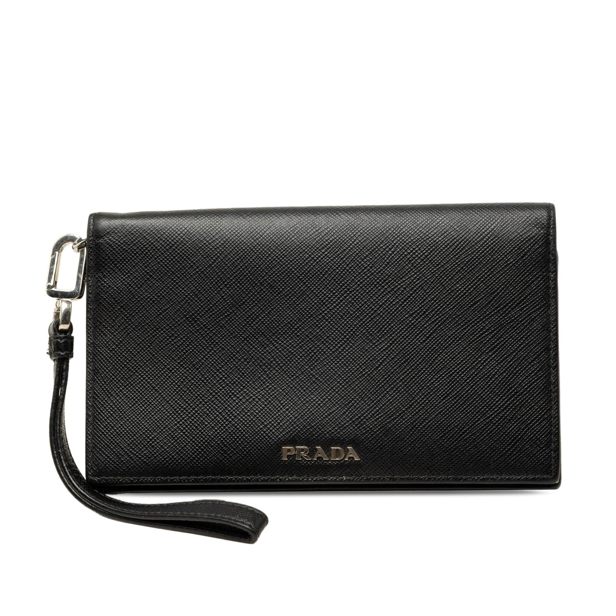 Prada Saffiano Wristlet Long Wallet