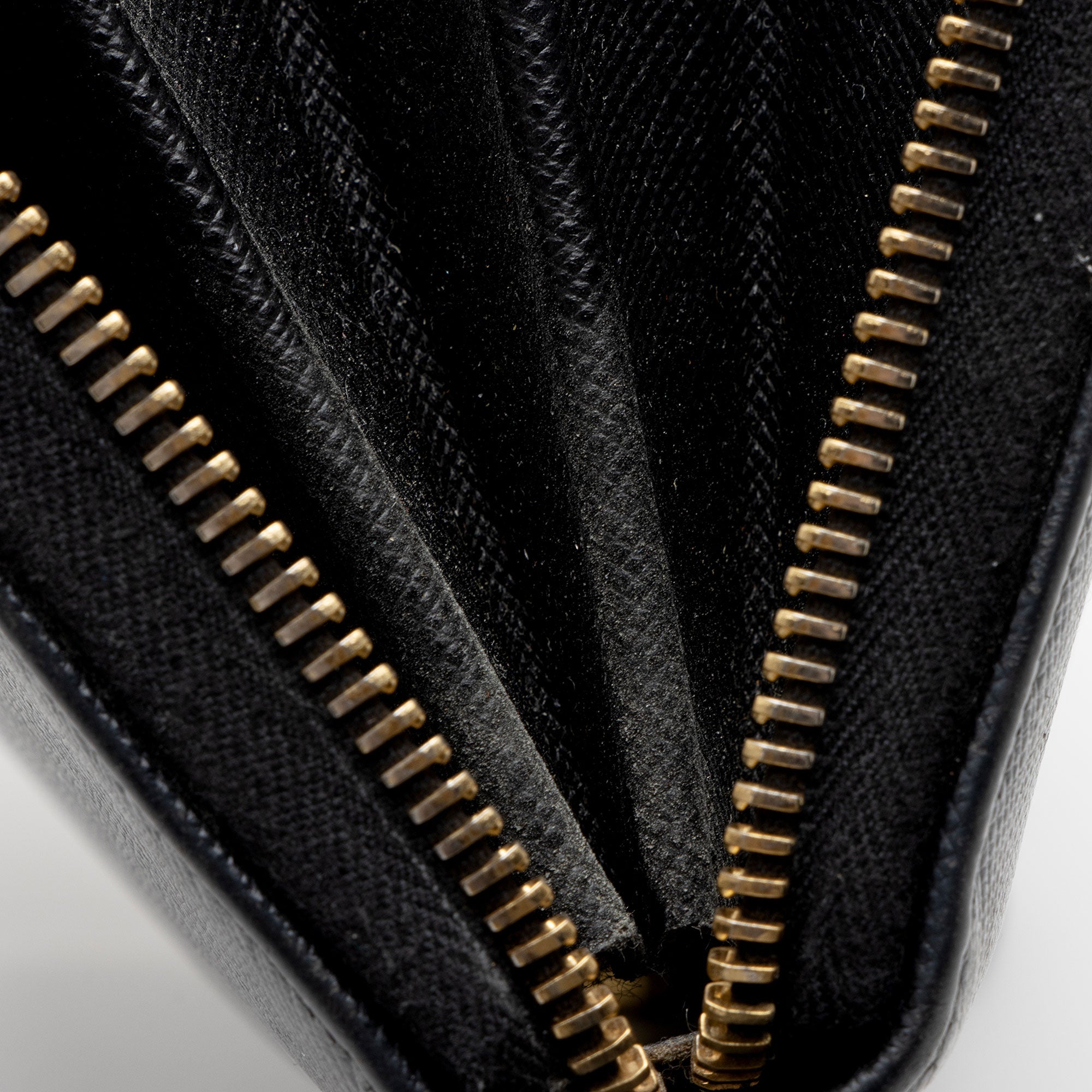 Prada Saffiano Zip Around Large Wallet