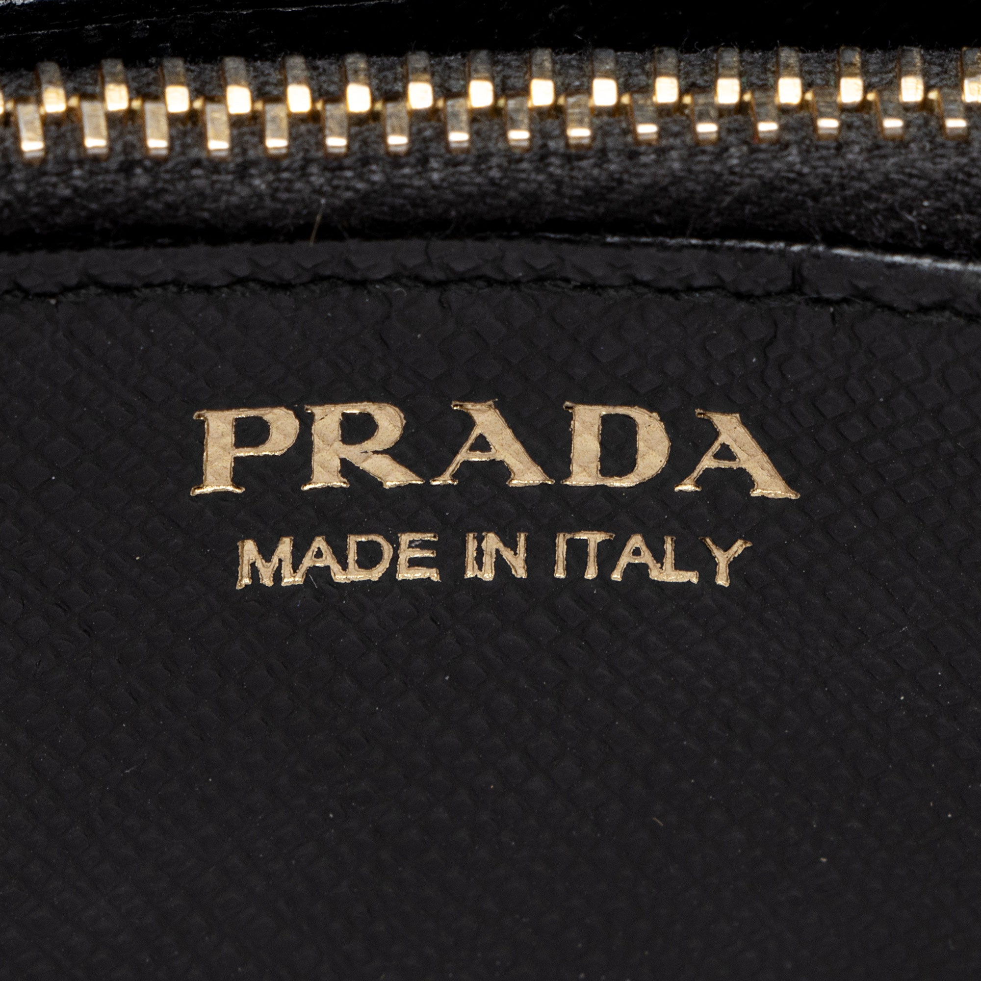 Prada Saffiano Zip Around Large Wallet