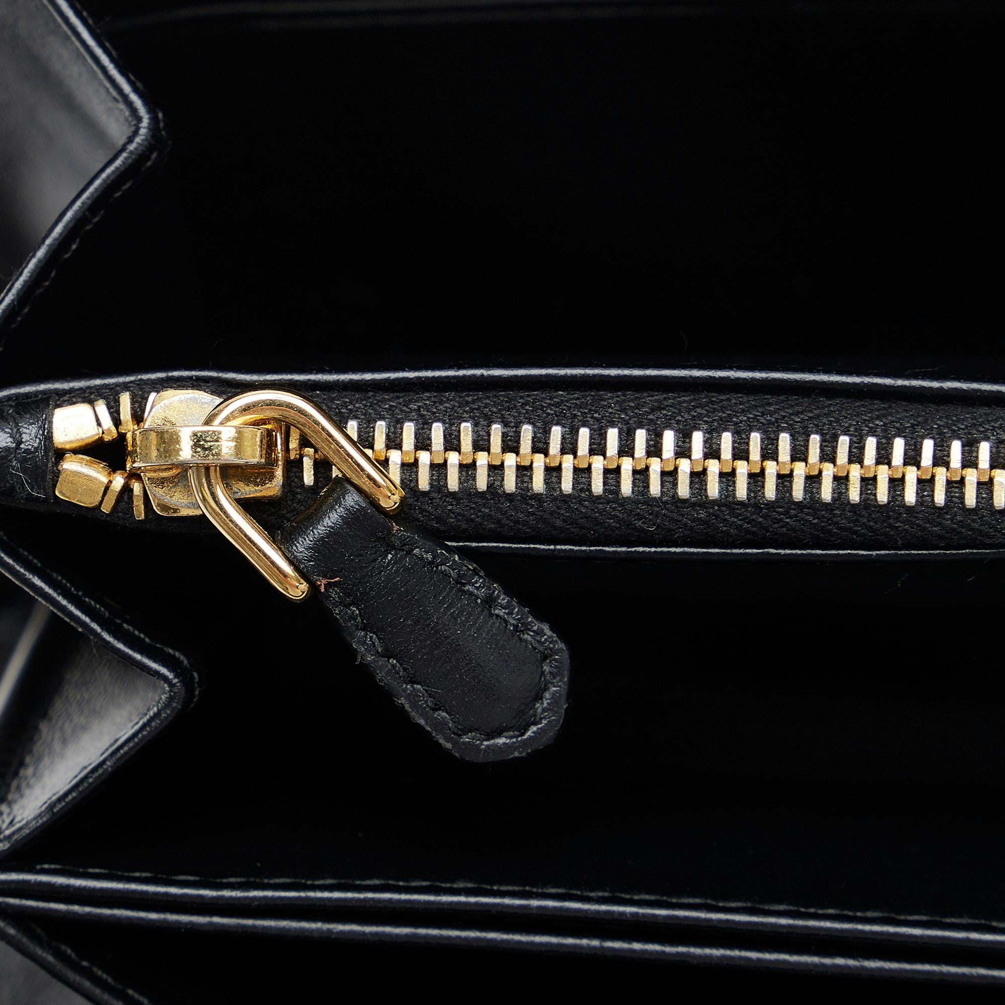 Prada Saffiano Zip Around Long Wallet (SHG-25kH7y)