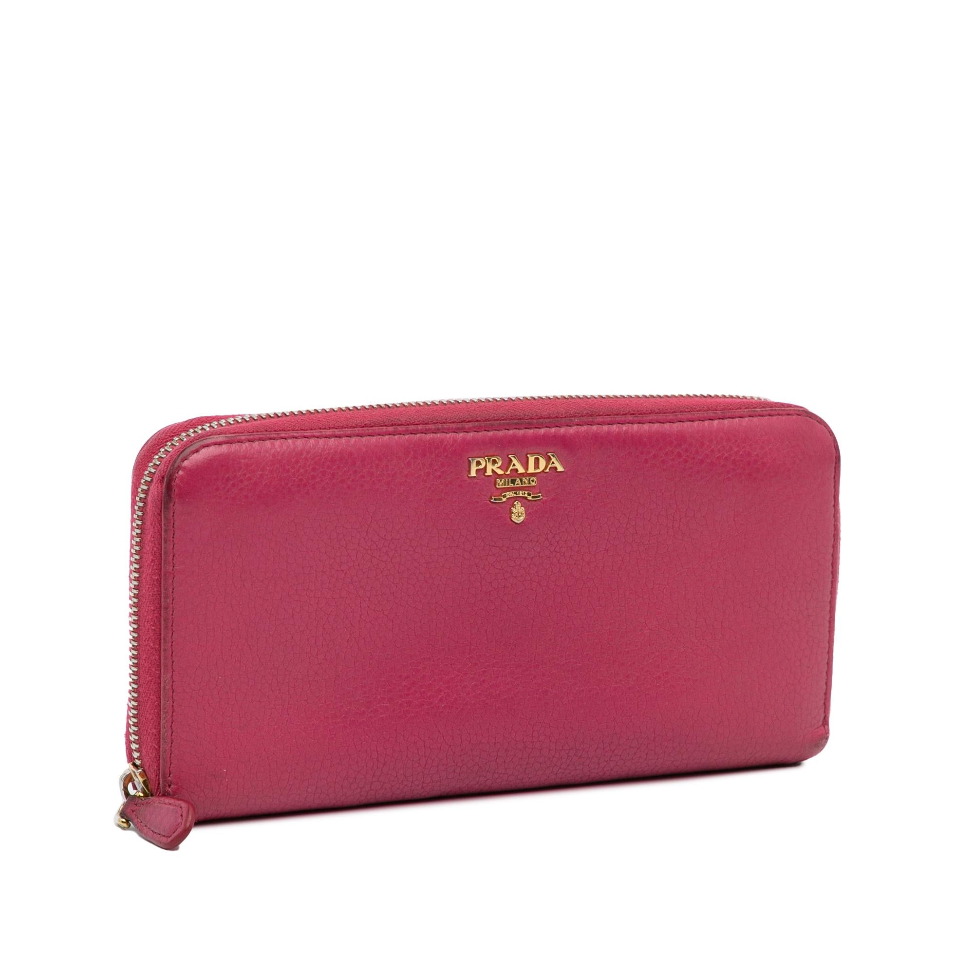 Prada Saffiano Zip Around Long Wallet (SHG-NcLSL6)