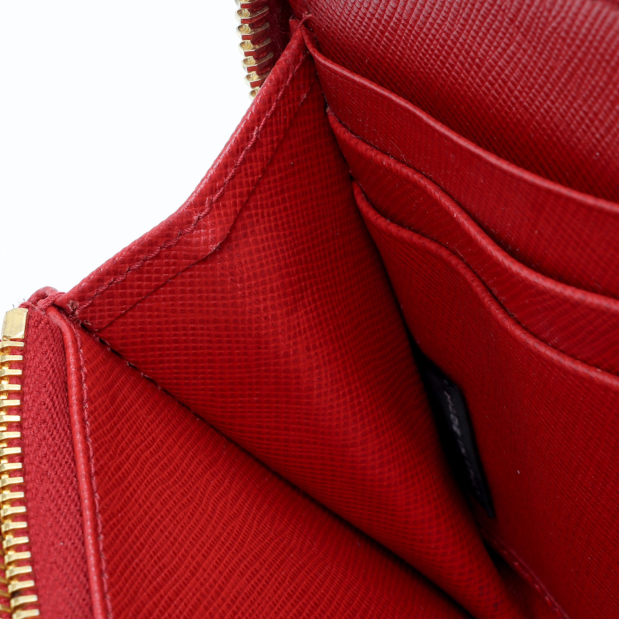 Prada Saffiano Zip Around Wallet (SHF-l6CXal)