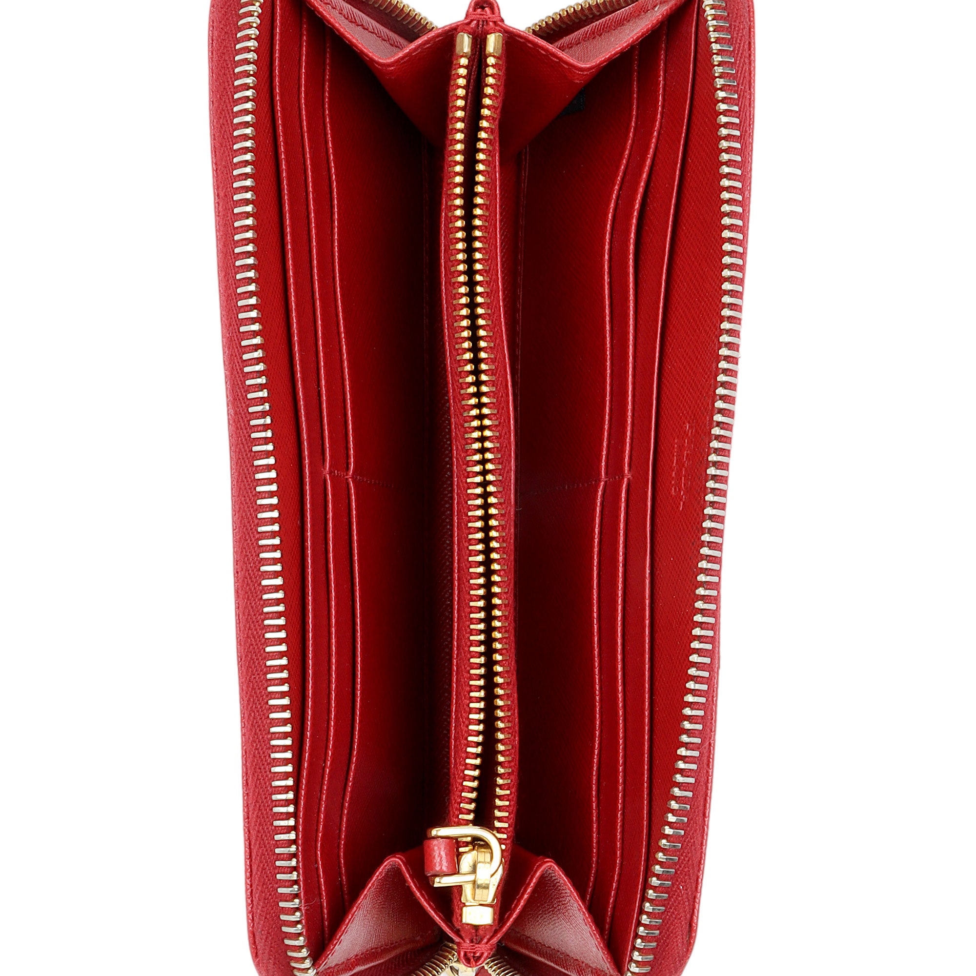 Prada Saffiano Zip Around Wallet (SHF-l6CXal)