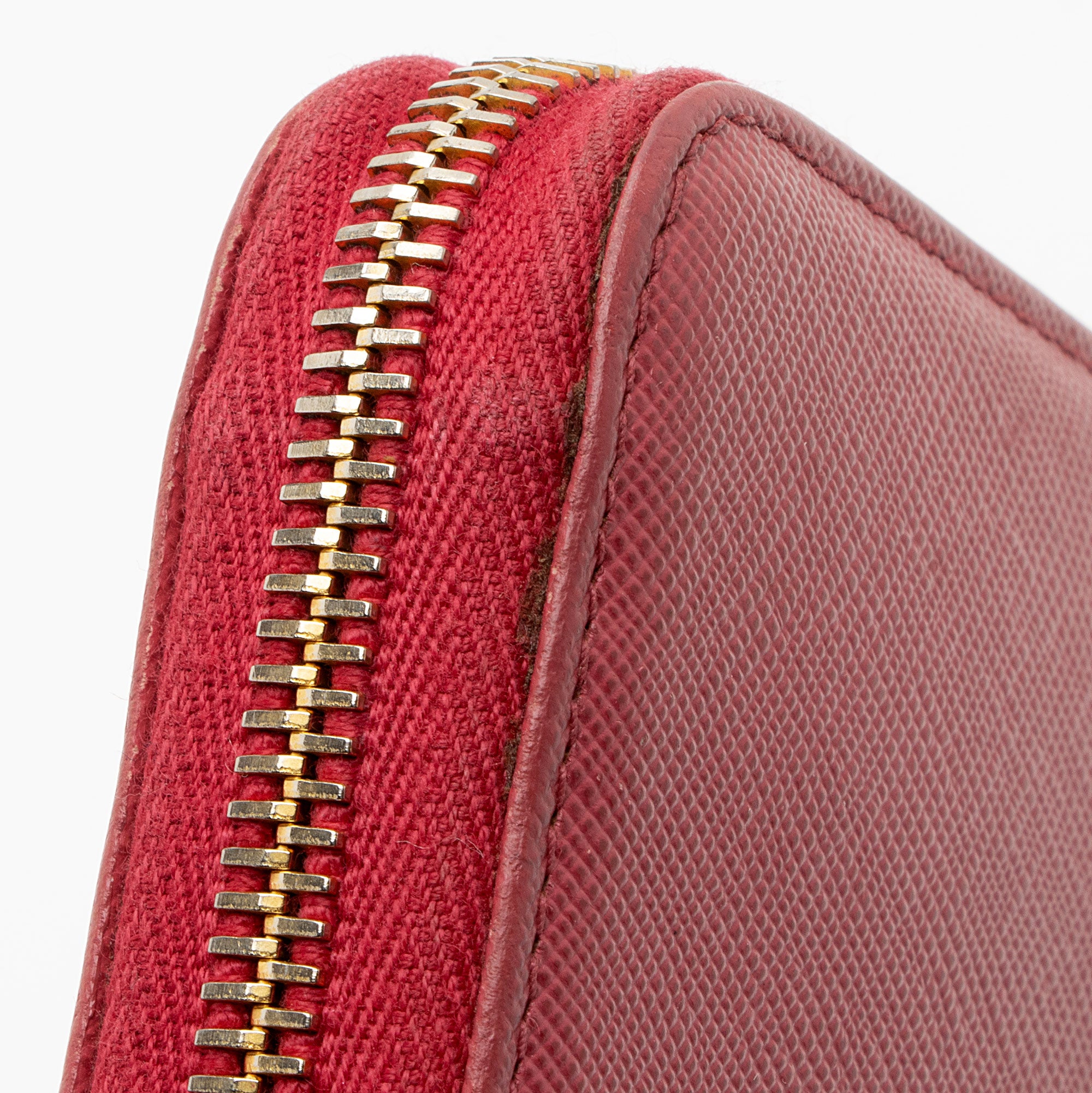 Prada Saffiano Zip Around Wallet (SHF-mZT3Q2)