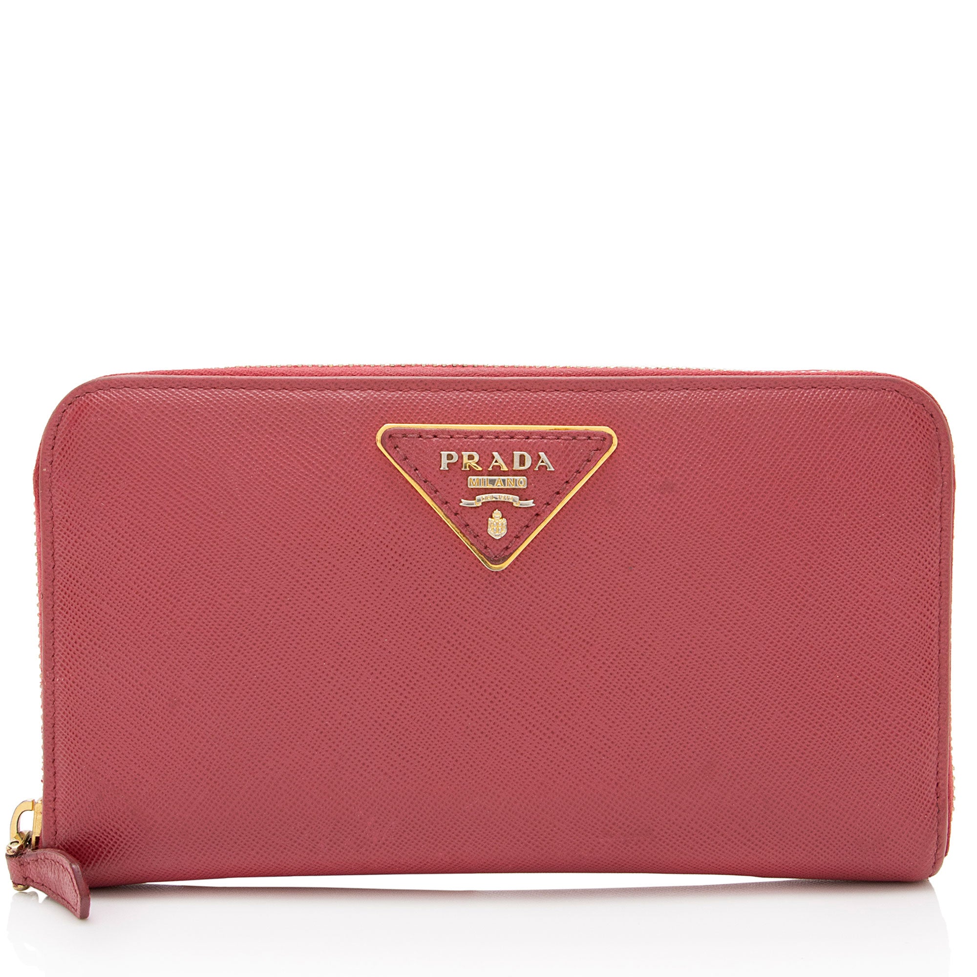 Prada Saffiano Zip Around Wallet (SHF-mZT3Q2)