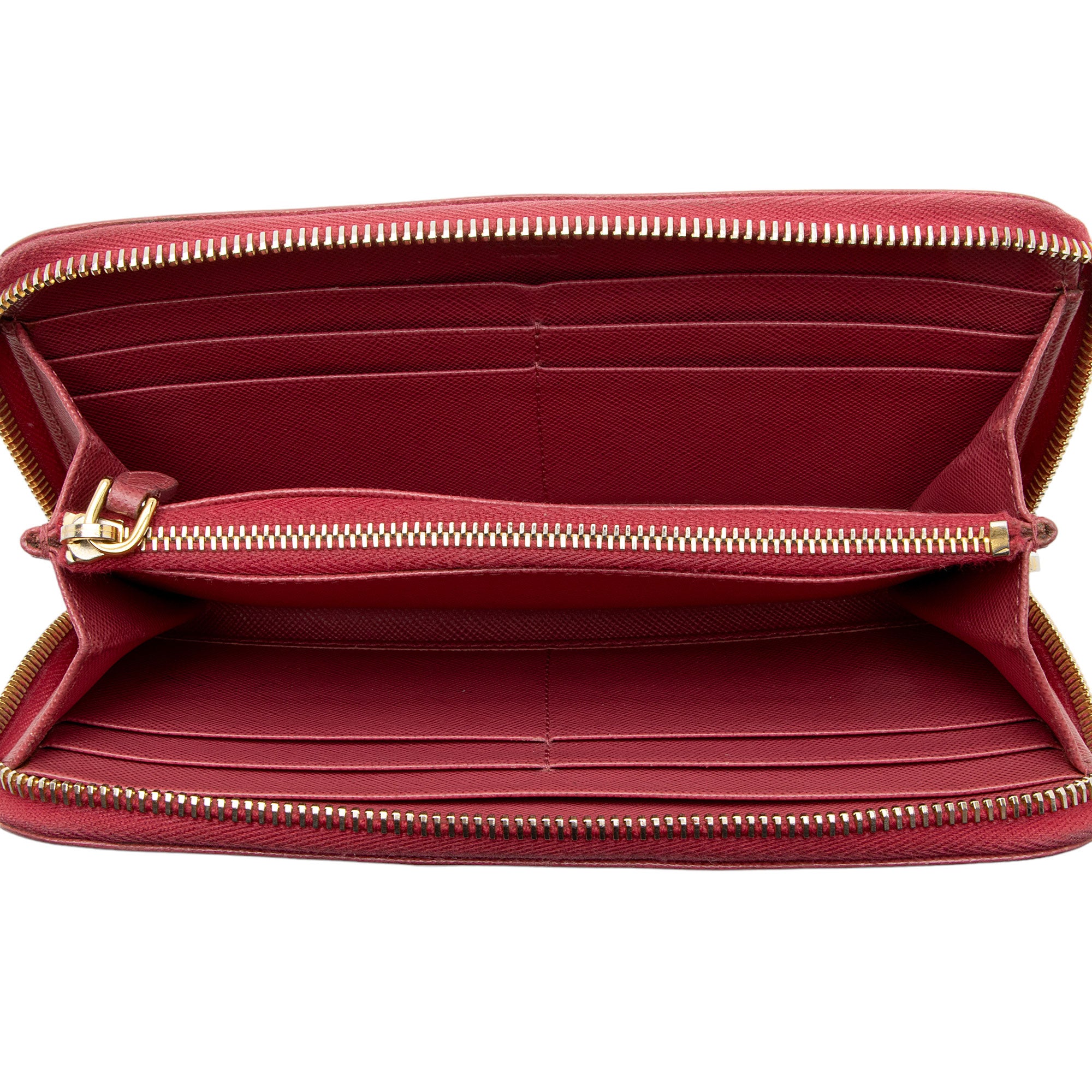 Prada Saffiano Zip Around Wallet (SHF-mZT3Q2)