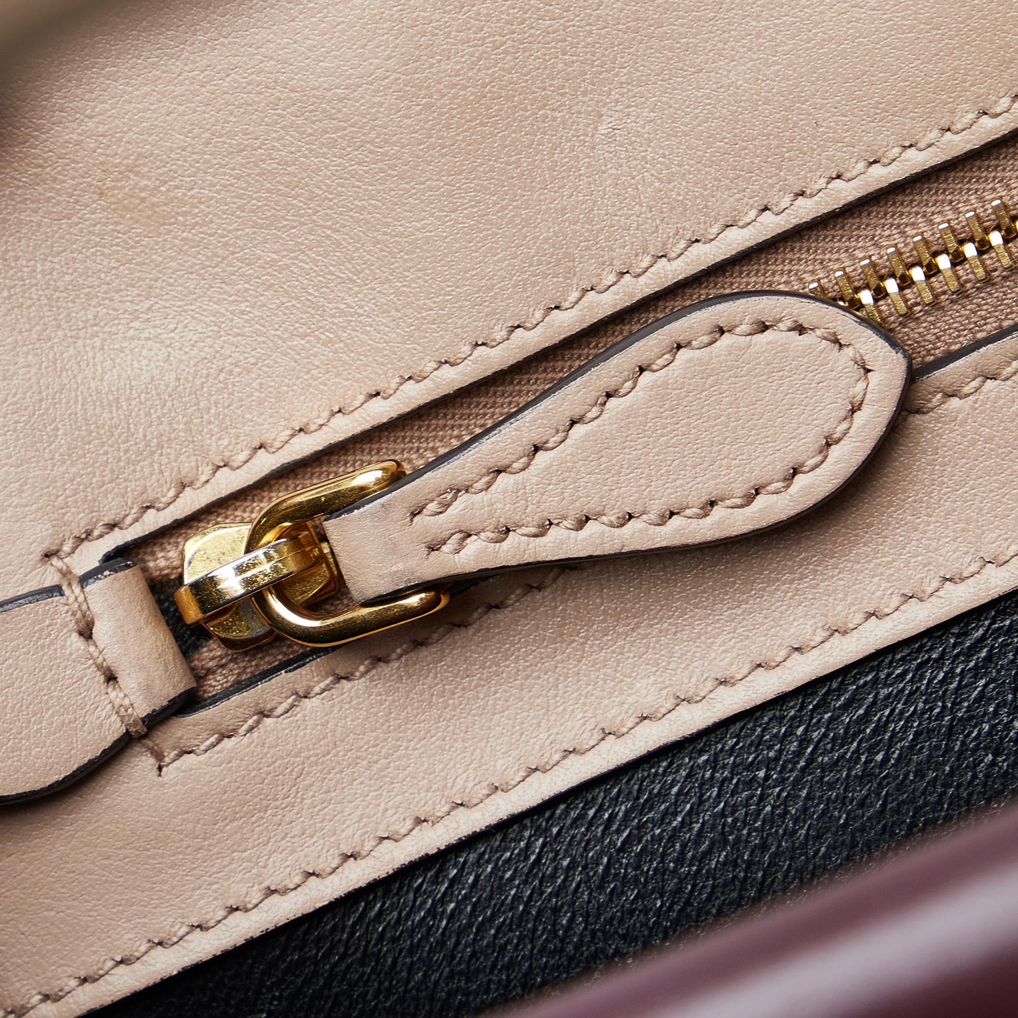 Prada Saffiano & City Calf Bibliotheque Bag (SHG-wE2mgA)