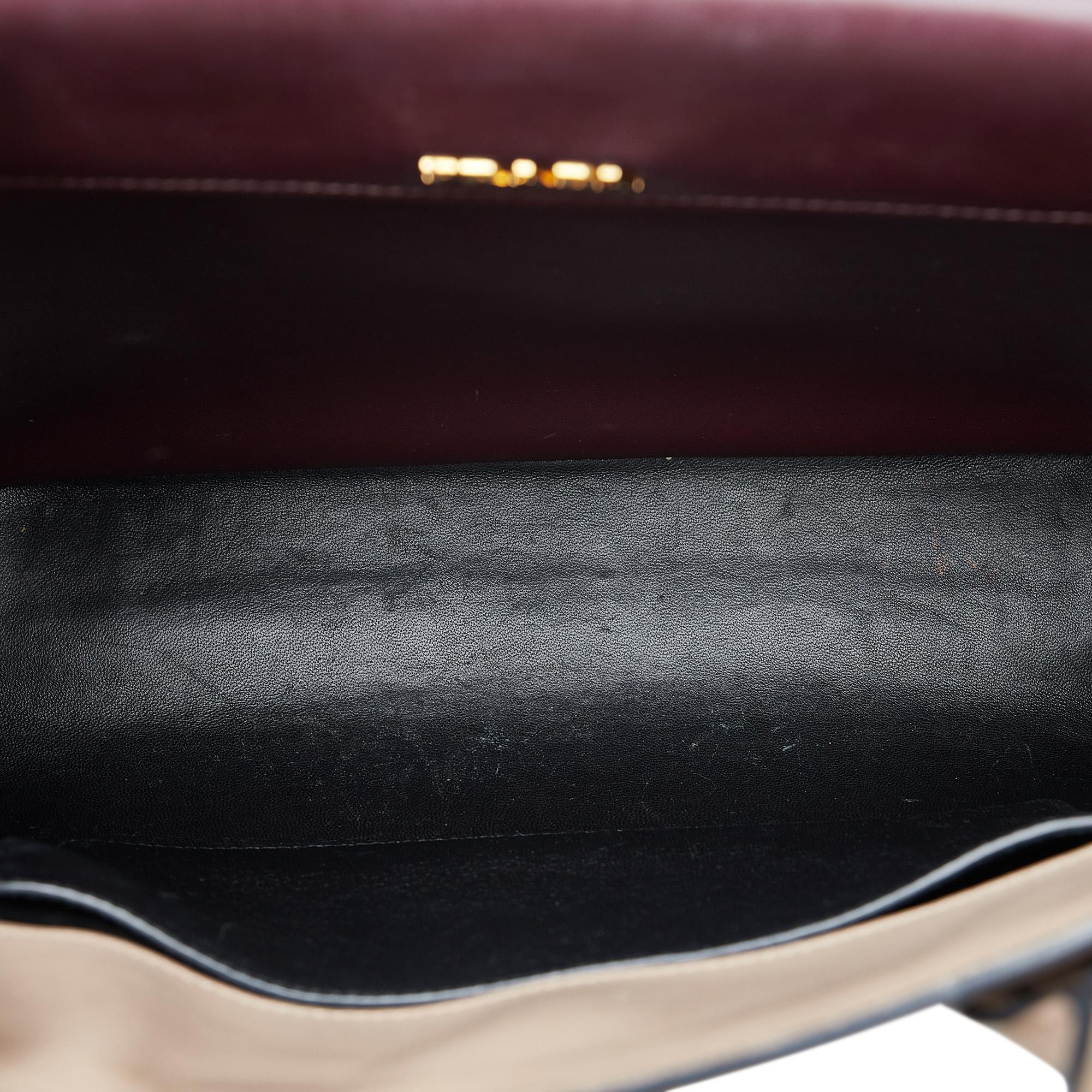 Prada Saffiano & City Calf Bibliotheque Bag (SHG-wE2mgA)