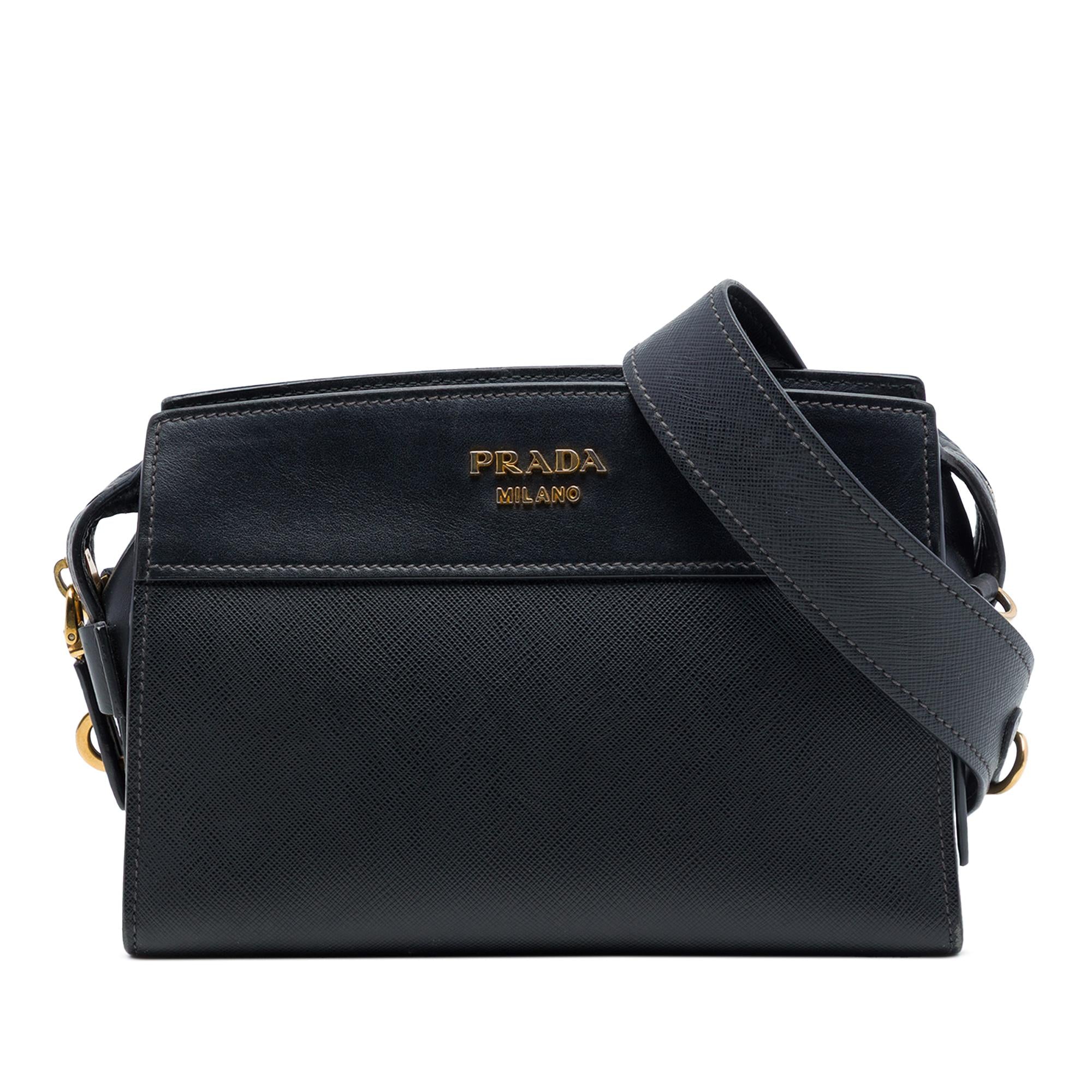 Prada Saffiano and City Calf Esplanade Crossbody