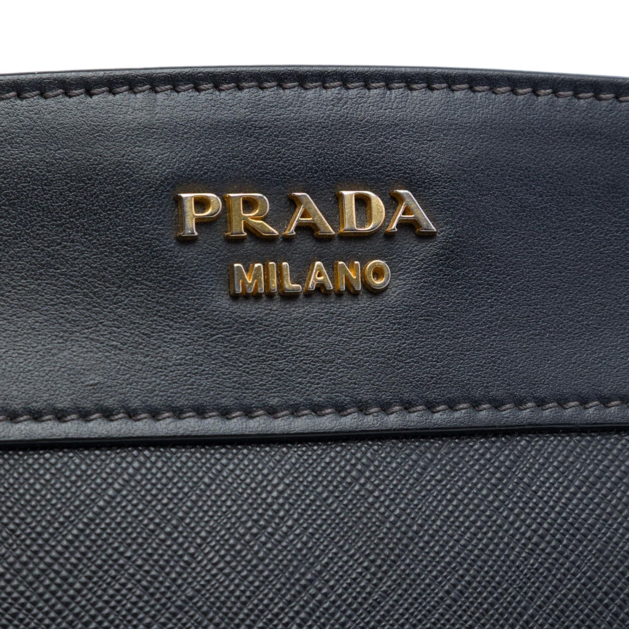 Prada Saffiano and City Calf Esplanade Crossbody