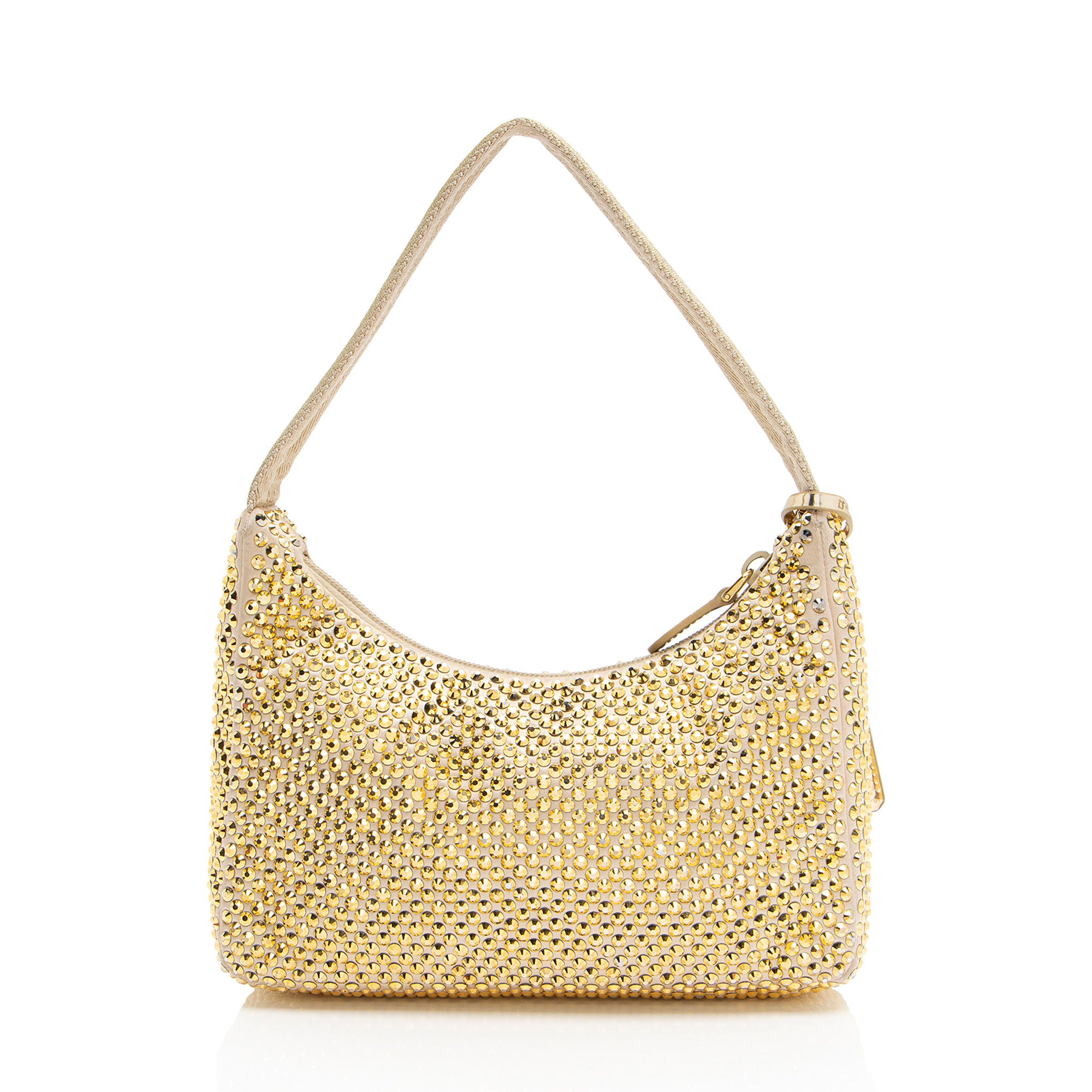Prada Satin Crystal Re-Edition 2000 Mini Bag