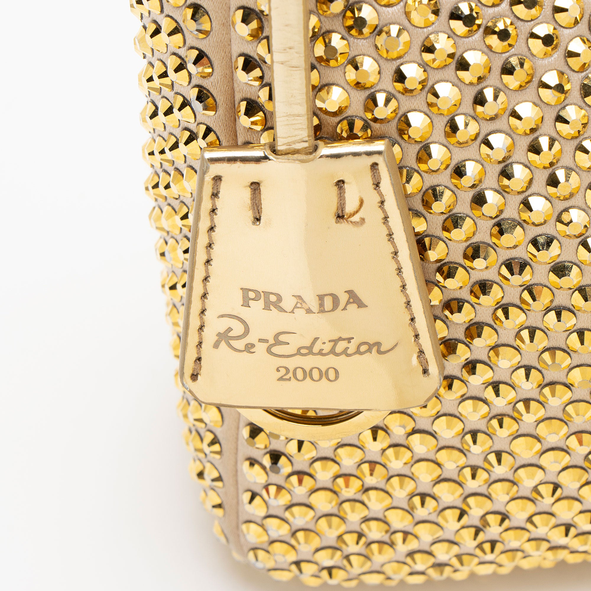 Prada Satin Crystal Re-Edition 2000 Mini Bag