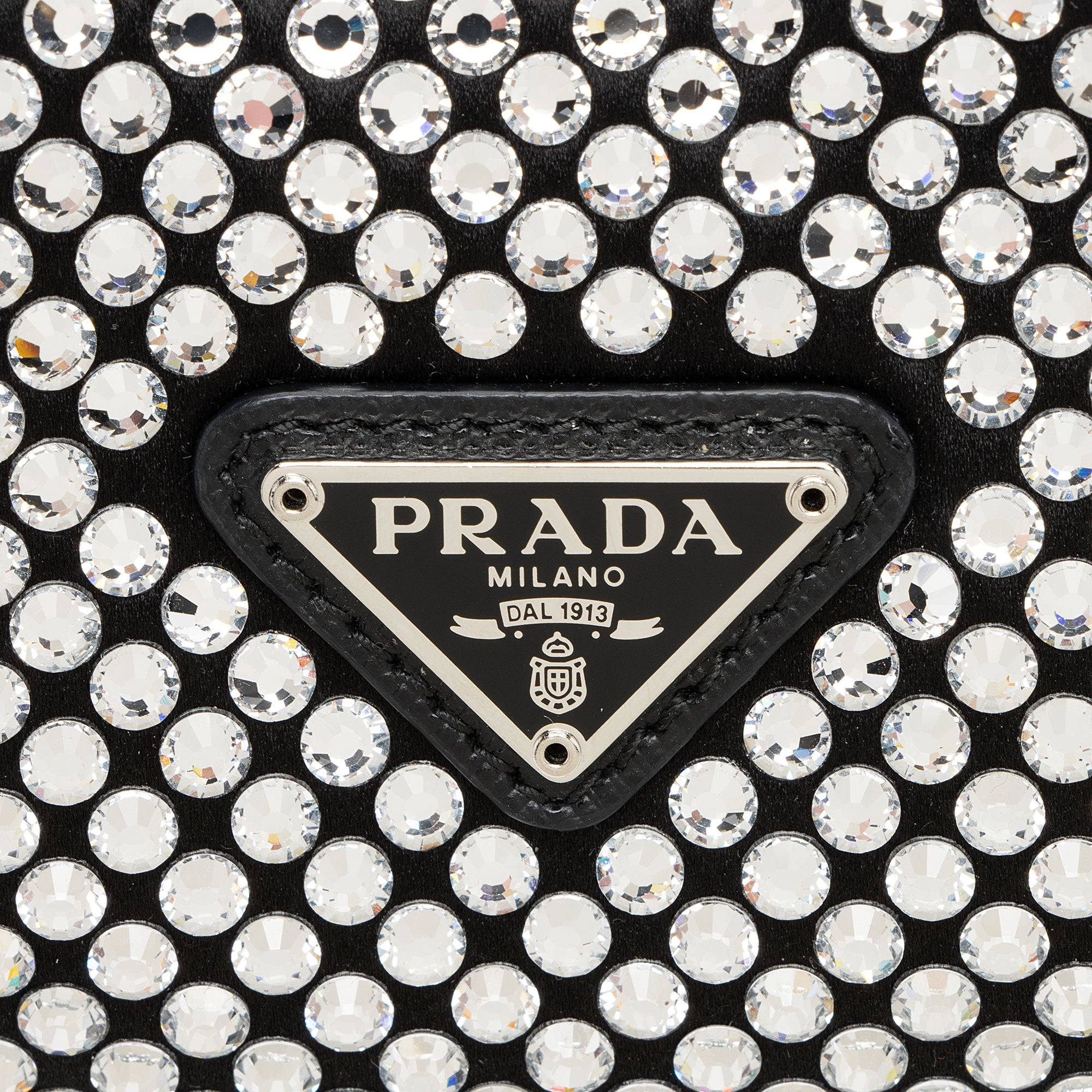 Prada Satin Crystal Re-Edition 2000 Mini Bag