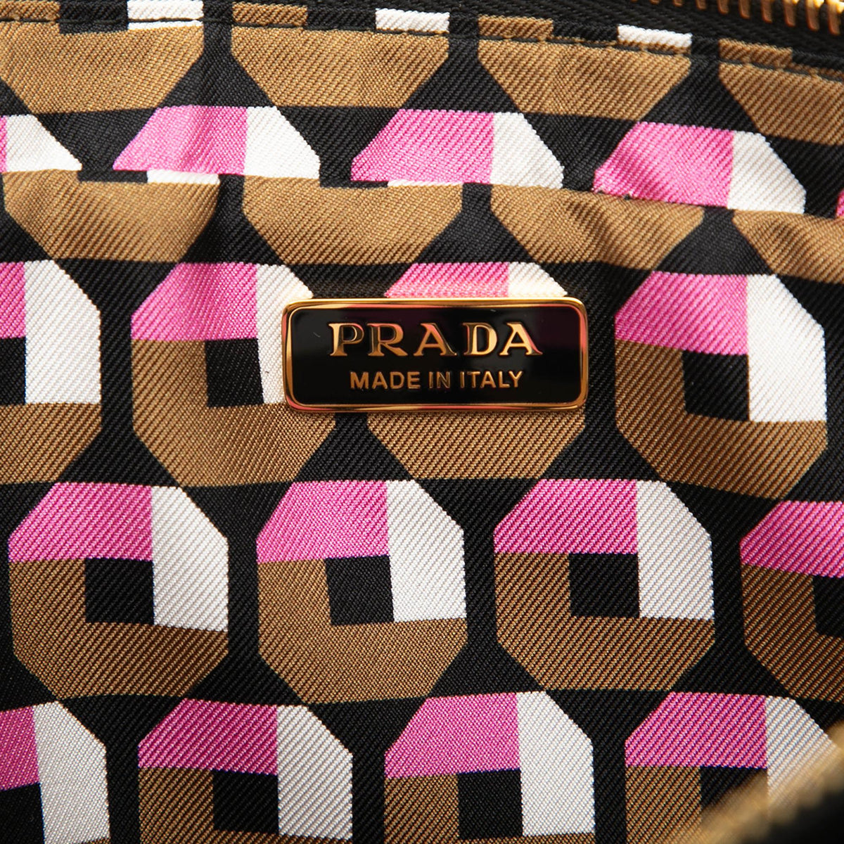 Prada Satin Multi Zip Pouch