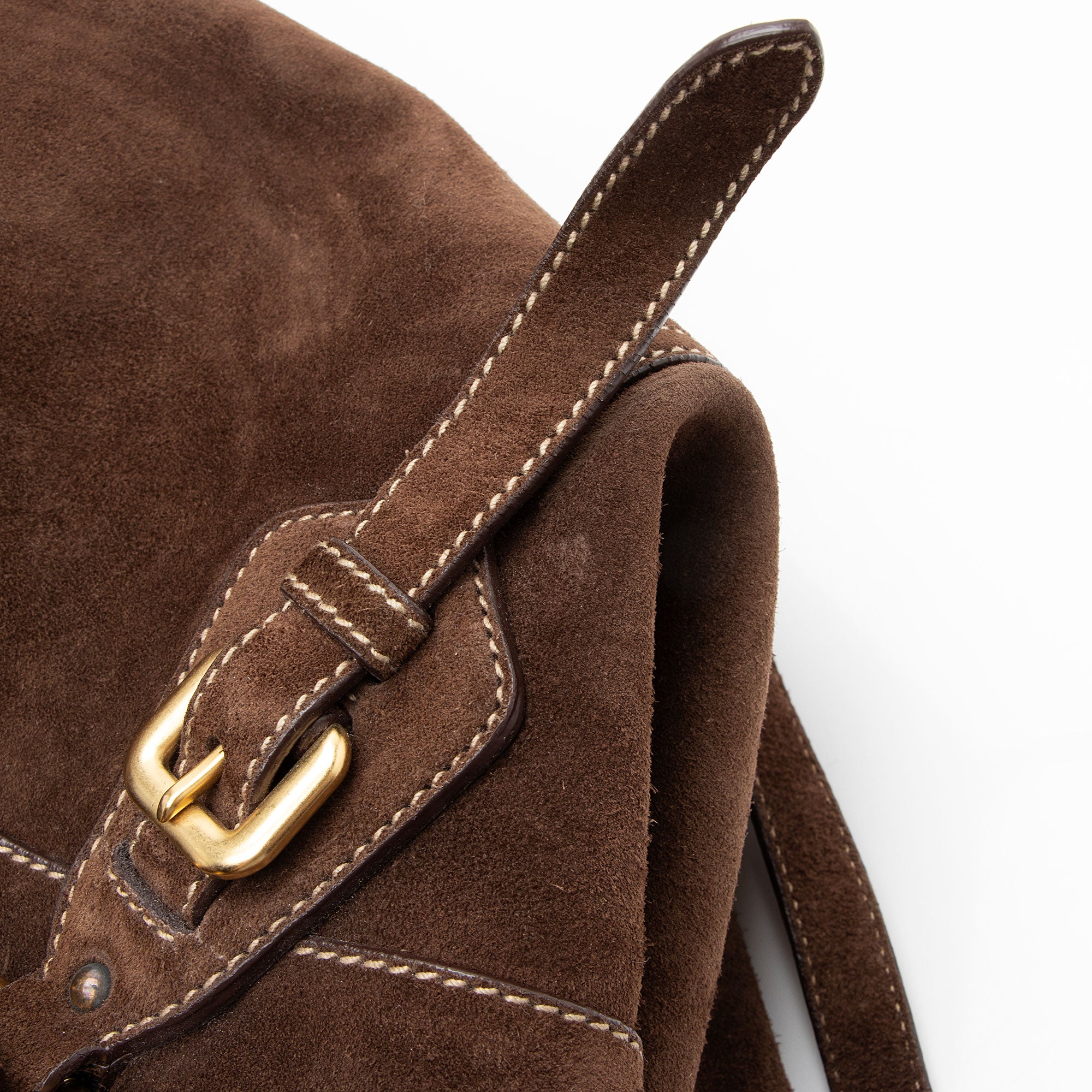 Prada Scamosciato Suede Convertible Satchel