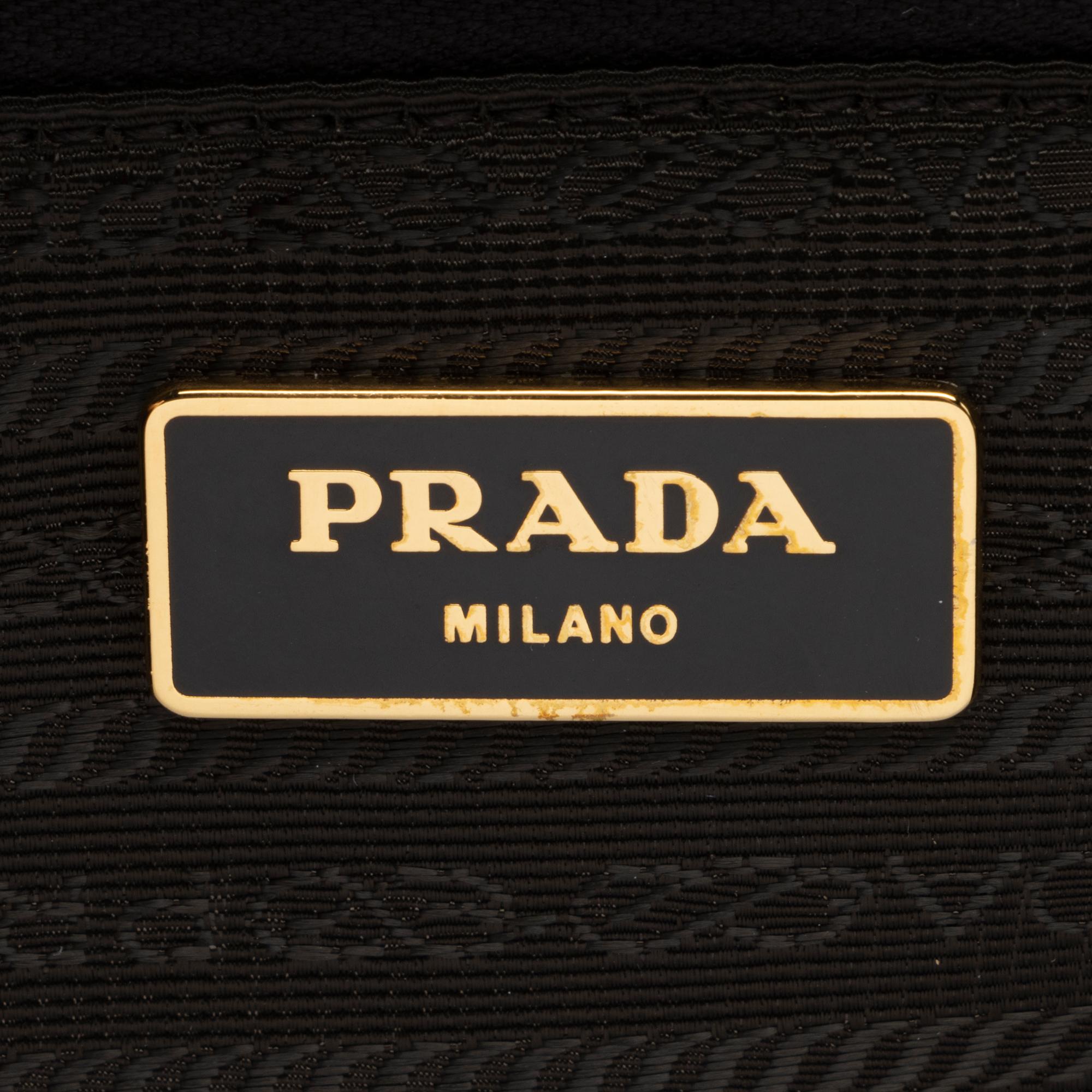 Prada Scamosciato Suede Logo Shopping Tote (SHF-23735)