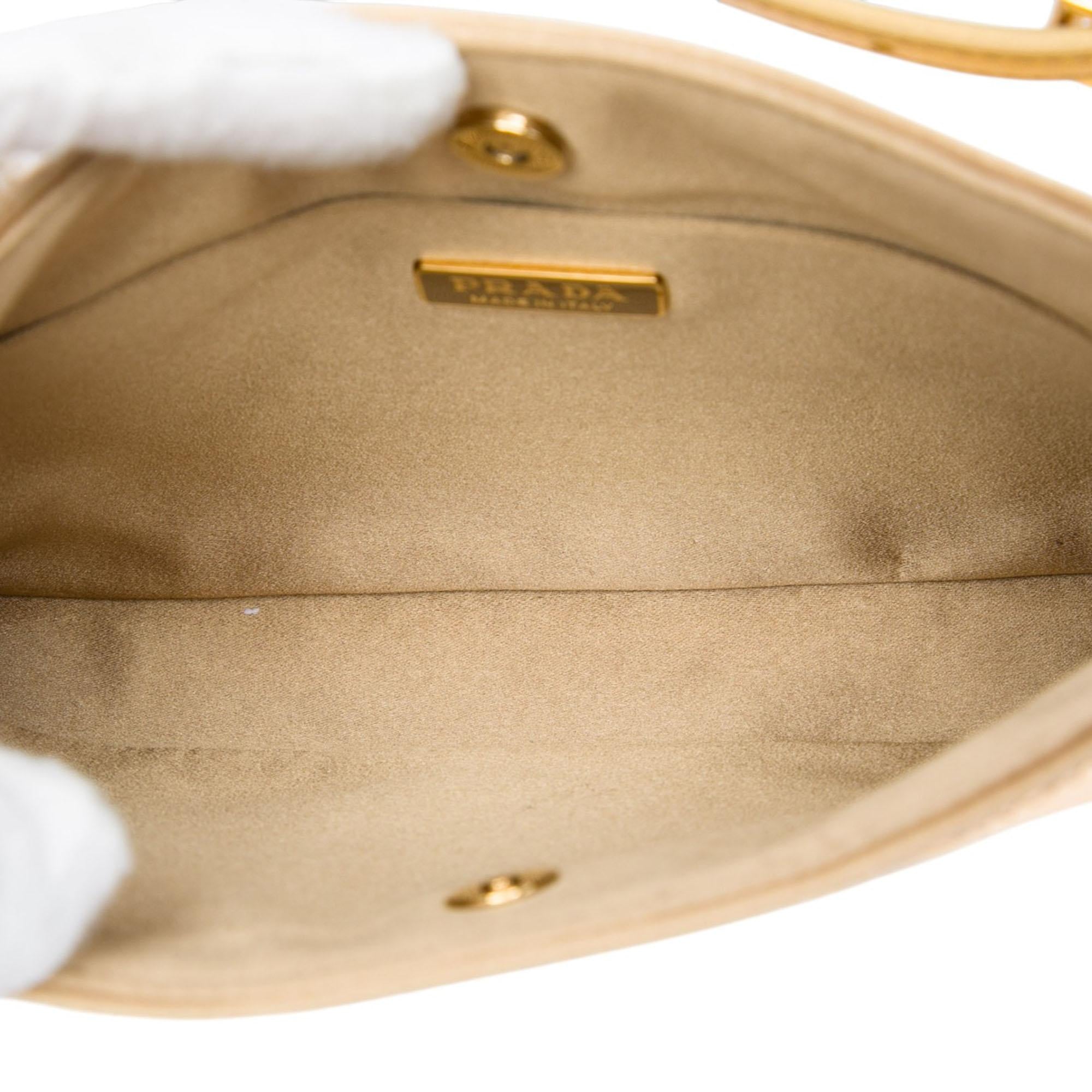 Prada Sequin Embellished Satin Cleo Shoulder Bag