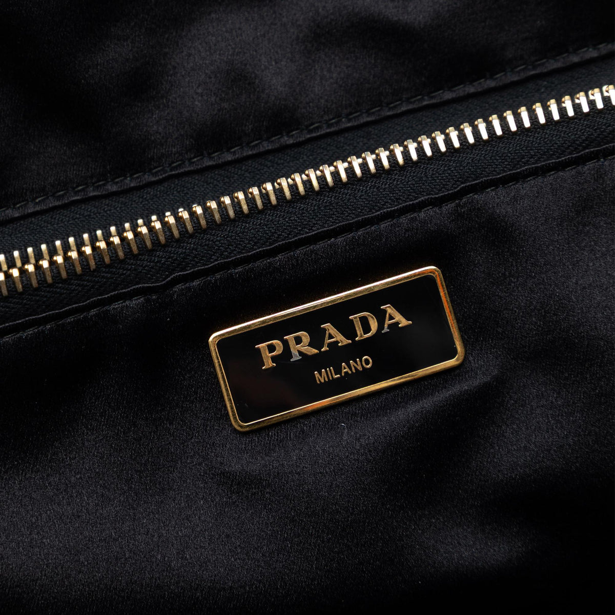 Prada Sequined Satin Stripes Tote