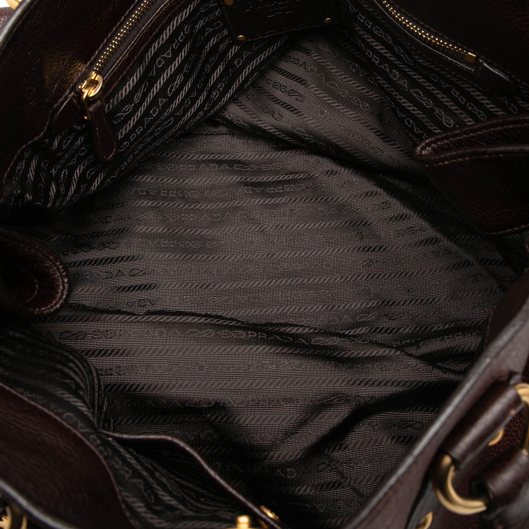 Prada Sfumato Cervo Antik Shopping Tote