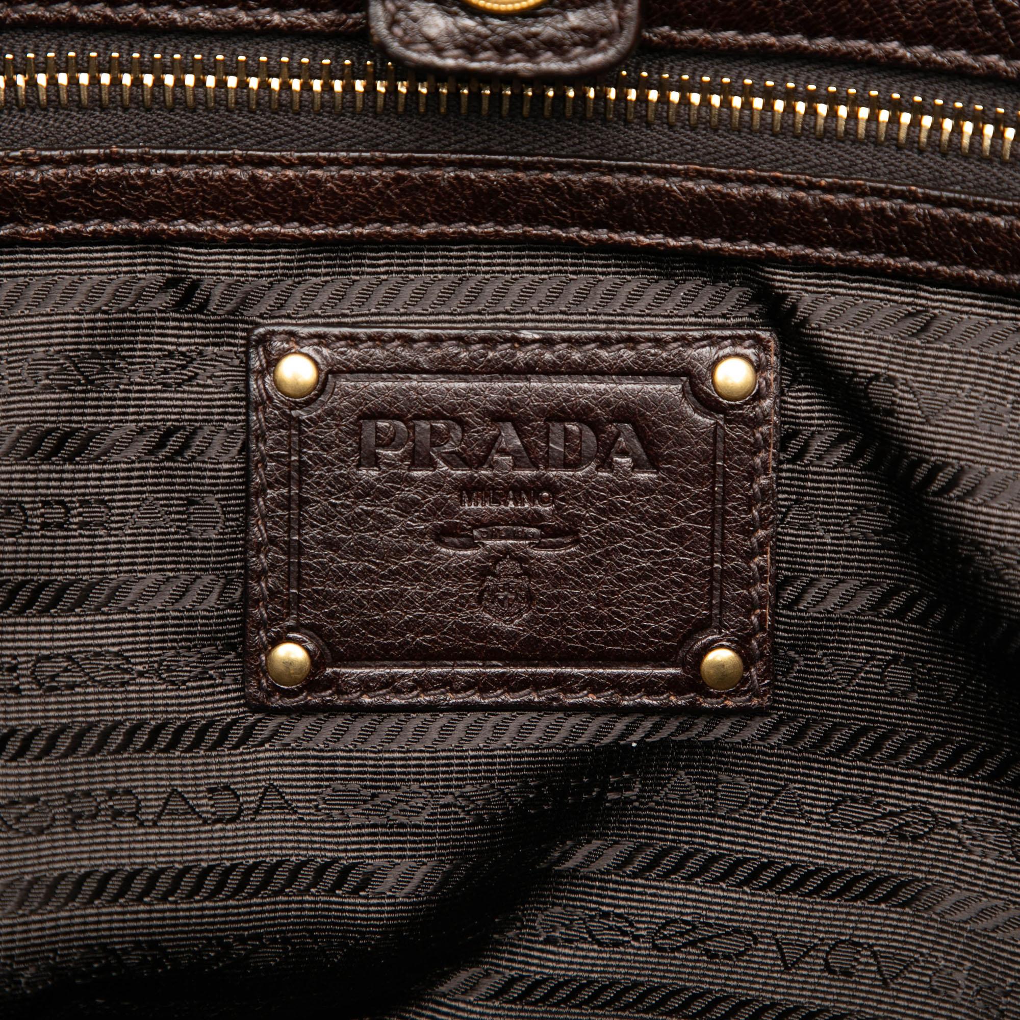 Prada Sfumato Cervo Antik Shopping Tote