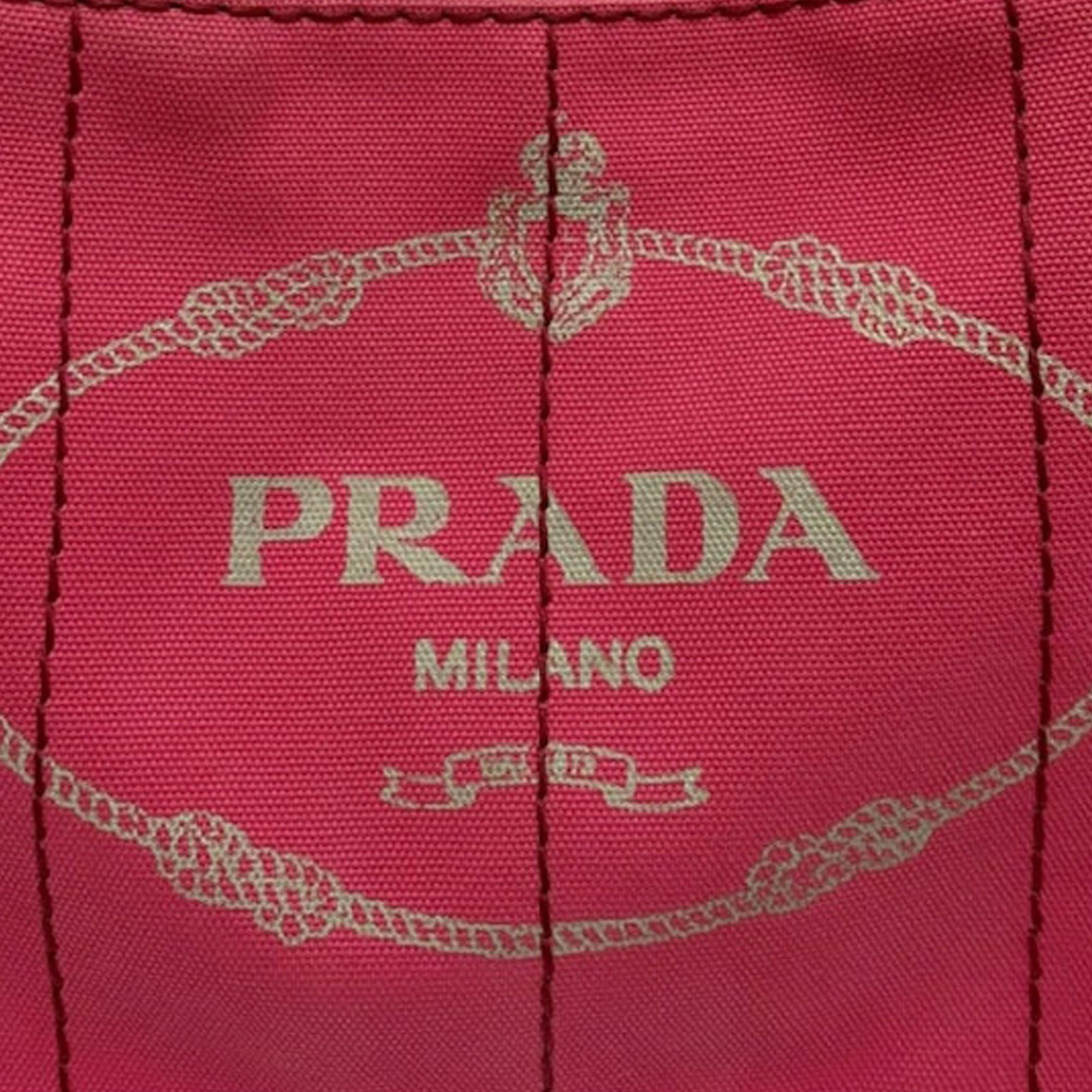 Prada Small Canapa Logo Satchel (SHG-O5SOp1)
