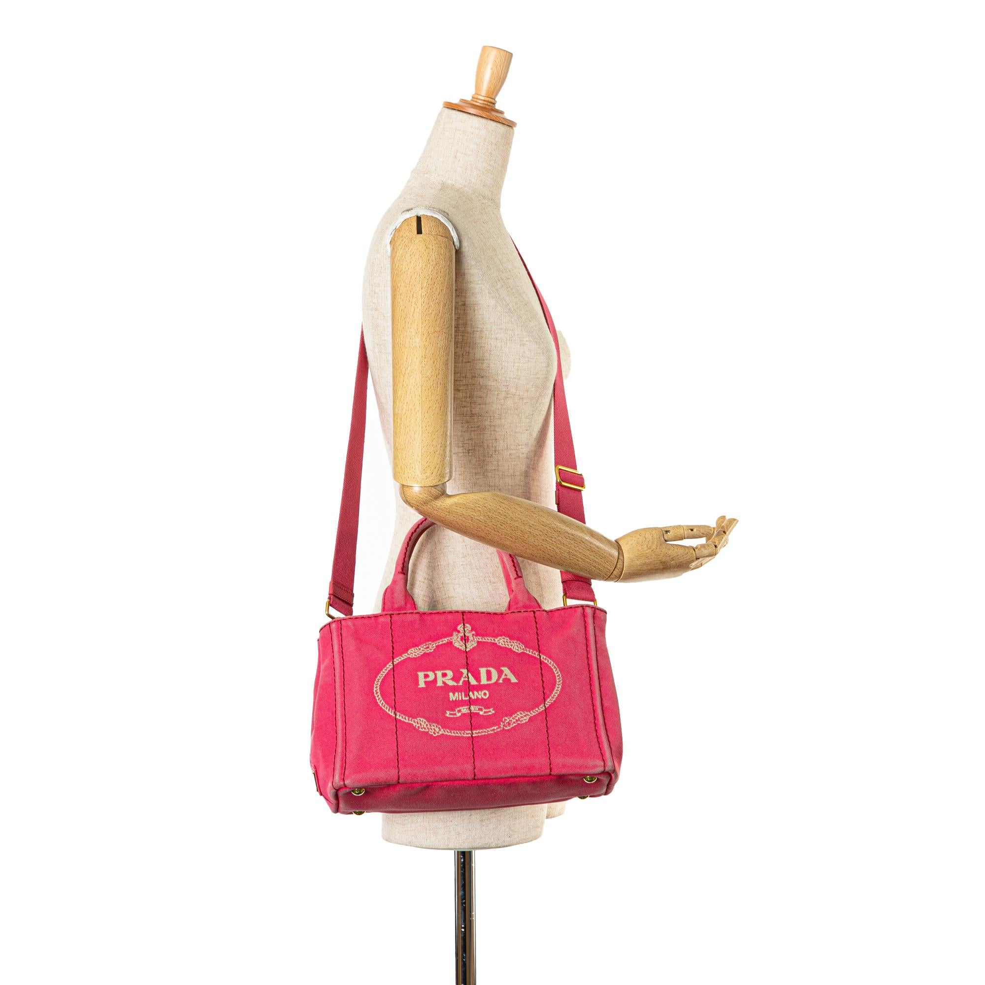 Prada Small Canapa Logo Satchel (SHG-DguyWj)