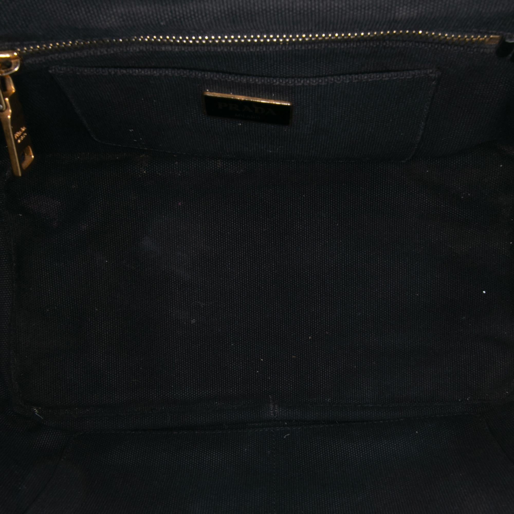 Prada Small Canvas Canapa Bijoux Satchel