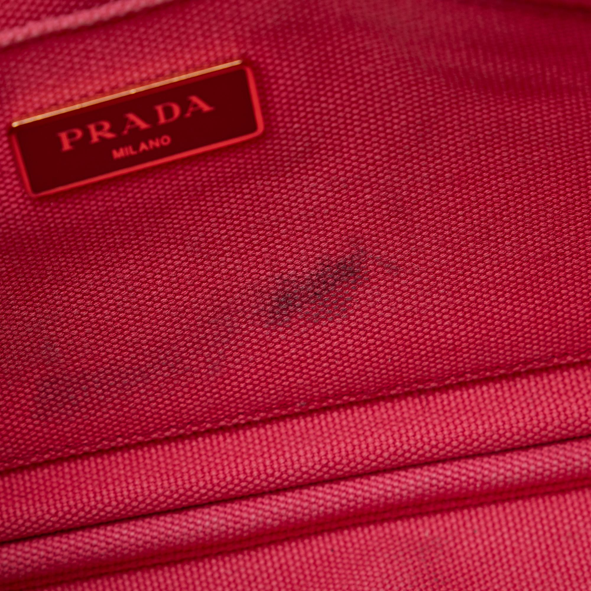 Prada Small Canvas Canapa Logo Satchel (SHG-qLbFUC)