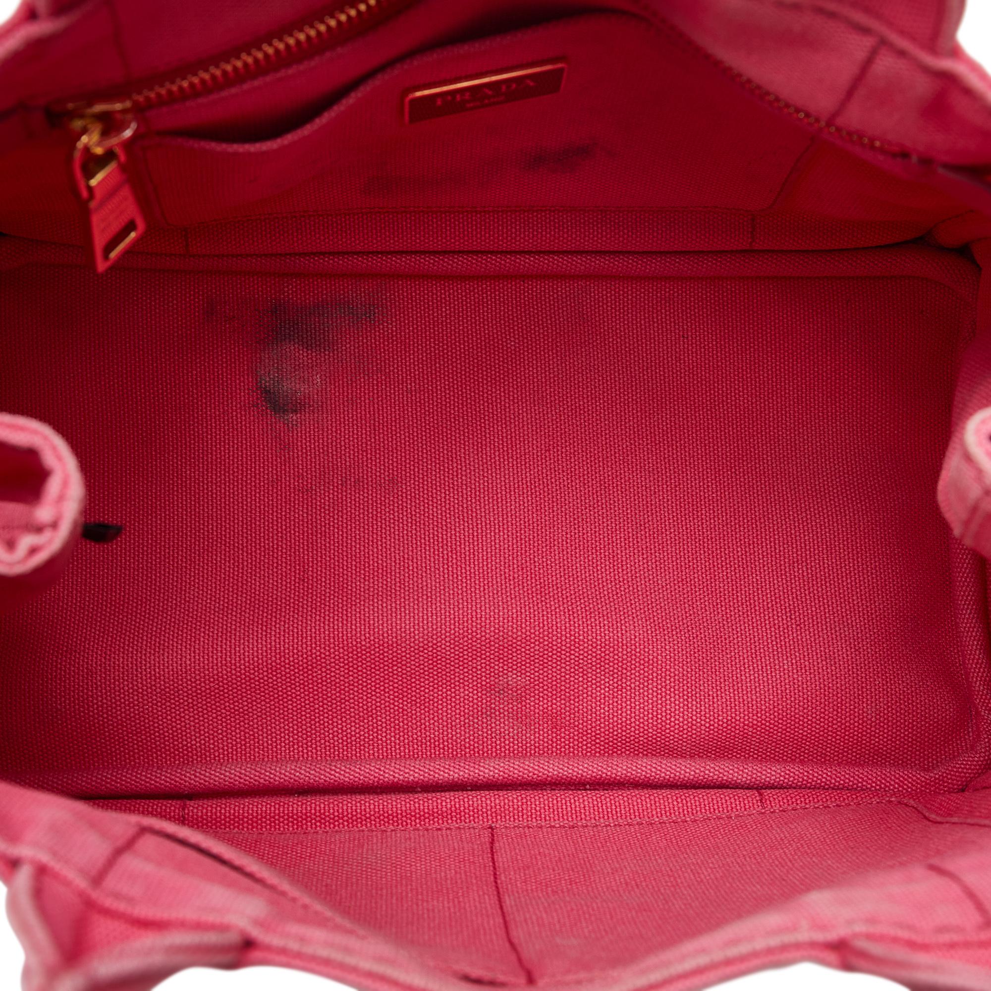 Prada Small Canvas Canapa Logo Satchel (SHG-qLbFUC)