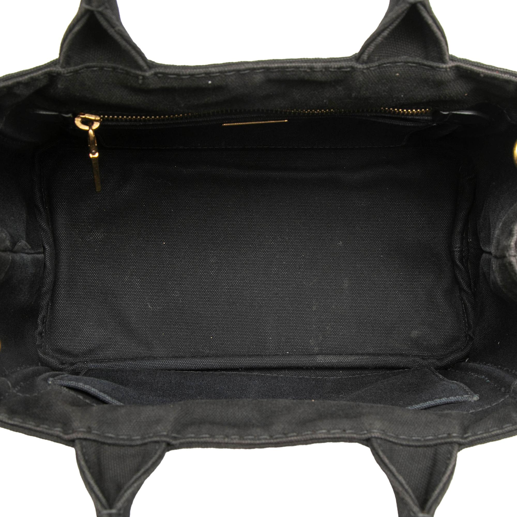 Prada Small Canvas Canapa Logo Satchel