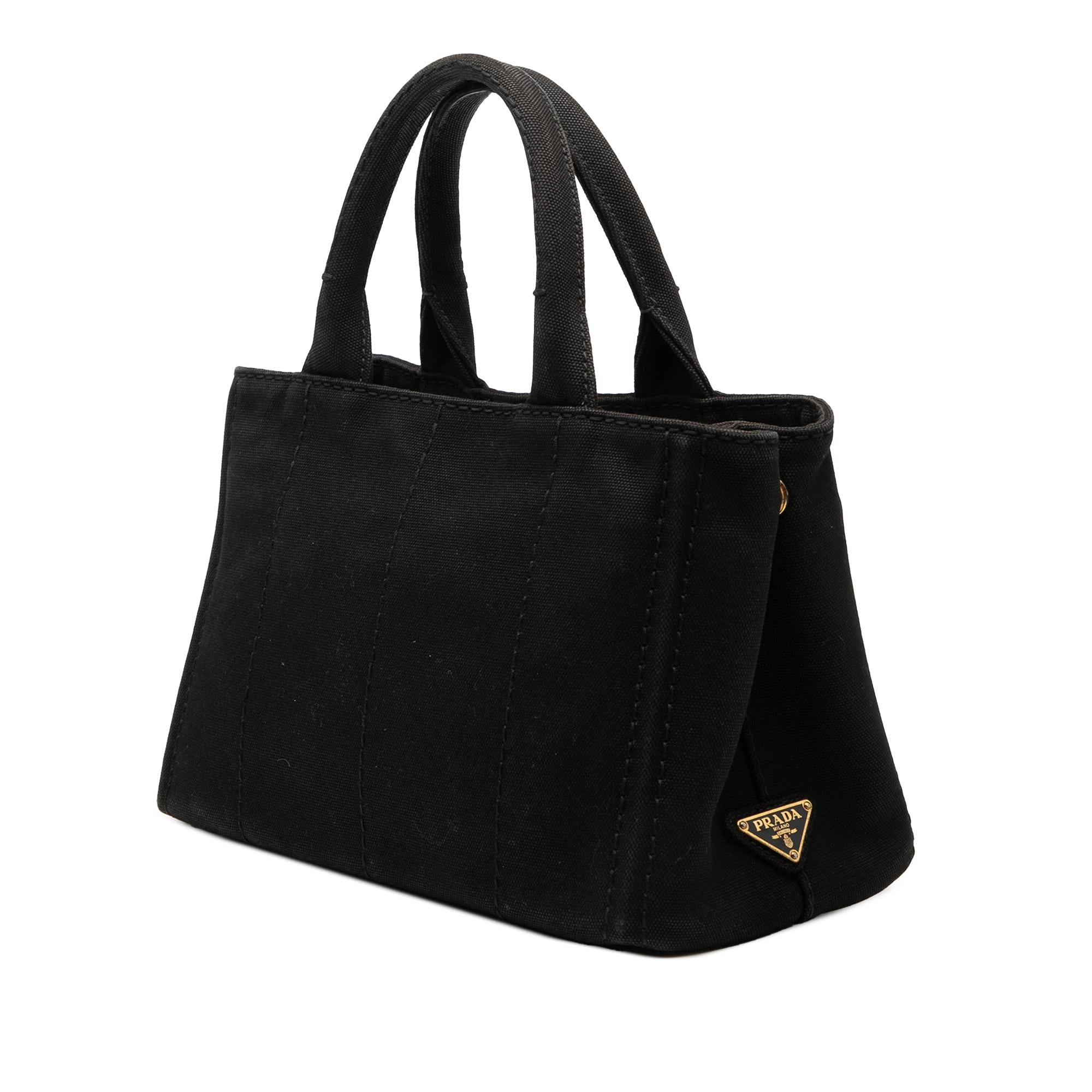 Prada Small Canvas Canapa Logo Satchel