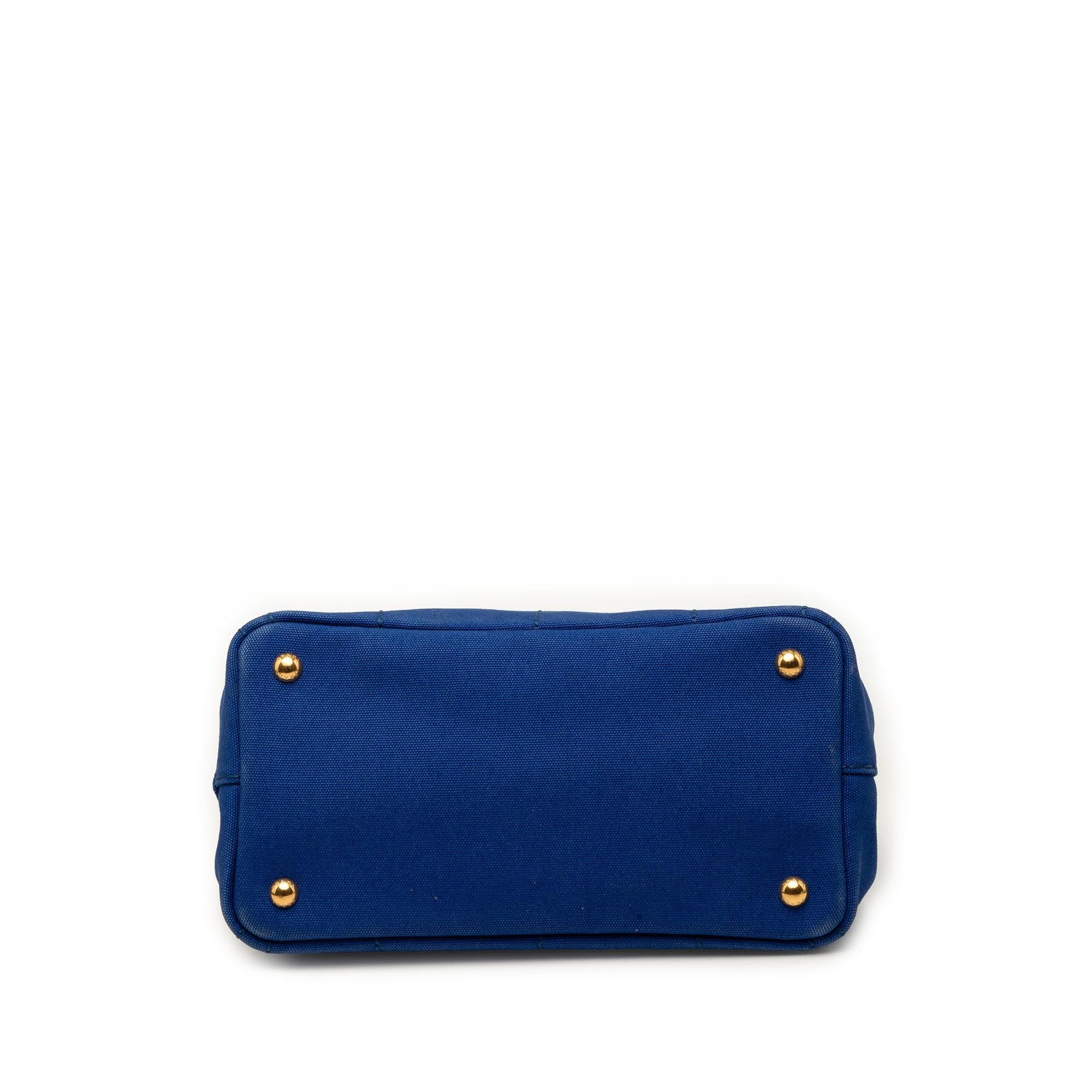 Prada Small Canvas Canapa Logo Tote