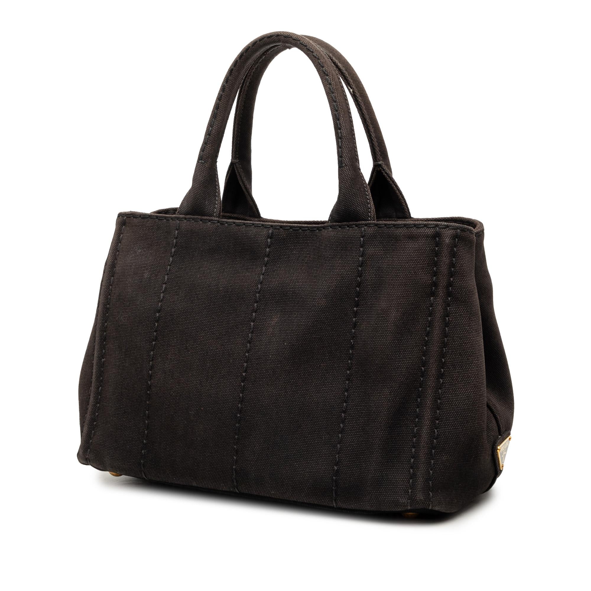 Prada Small Canvas Canapa Logo Tote