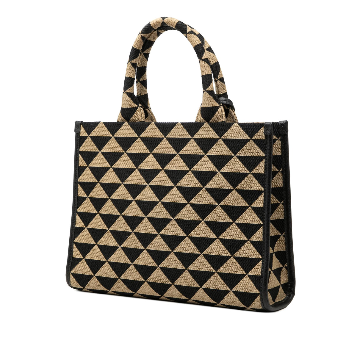 Prada Small Canvas Symbole Triangolo Satchel