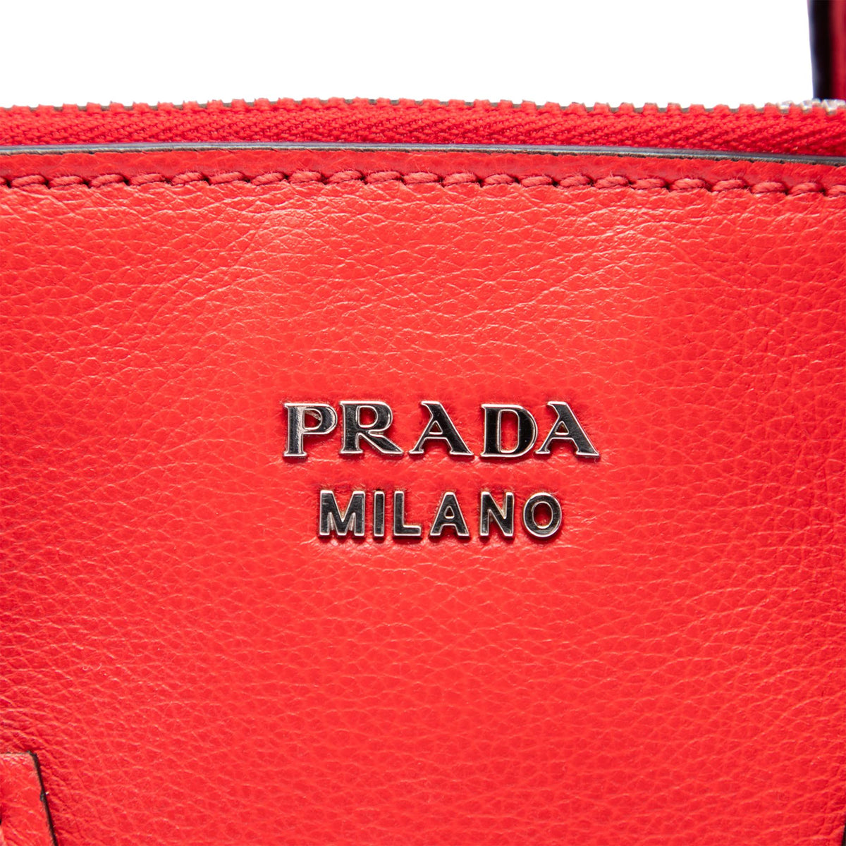 Prada Small Glace Calf Twin Pocket Satchel