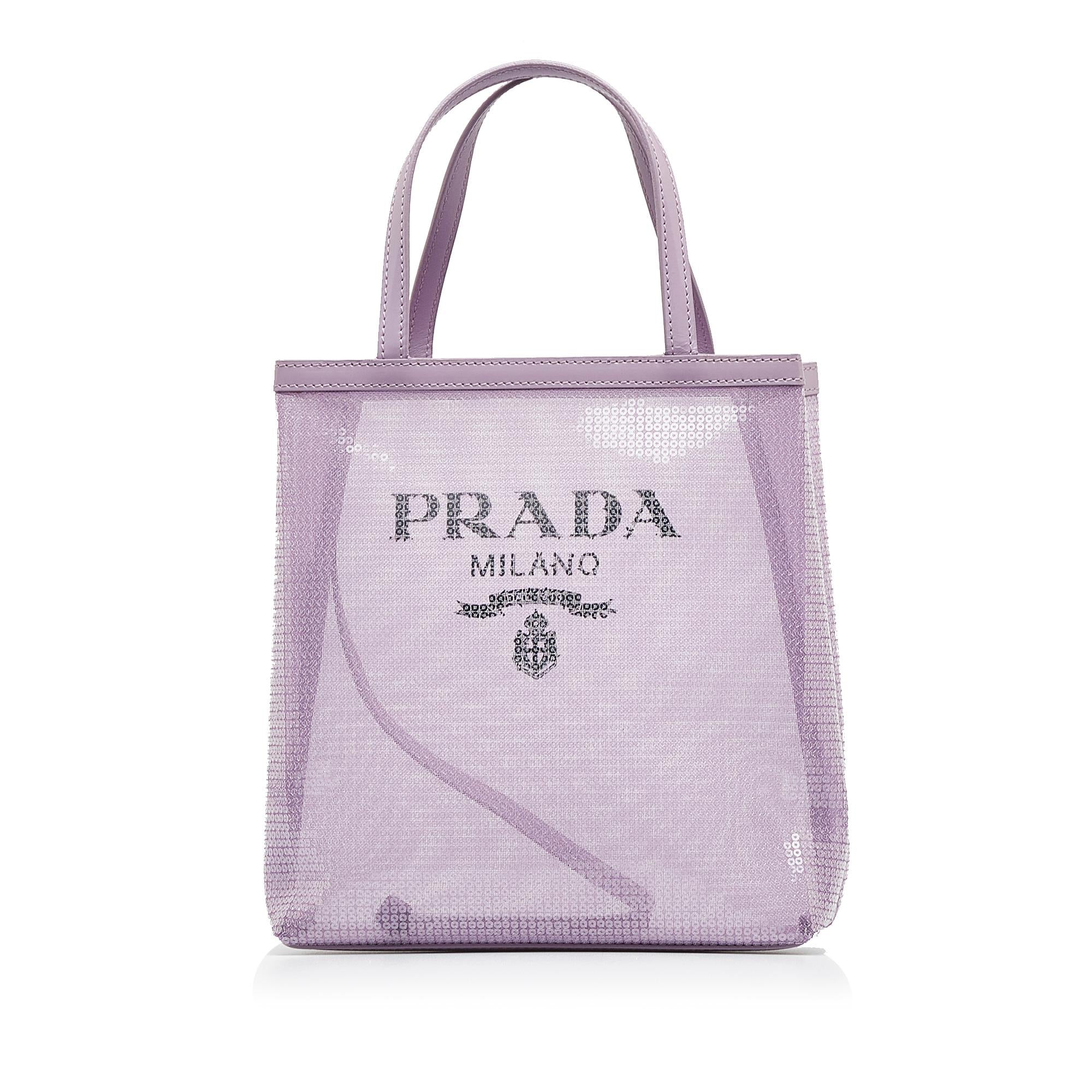 Prada Small Rete Paillettes Tote (SHG-sTPFny)