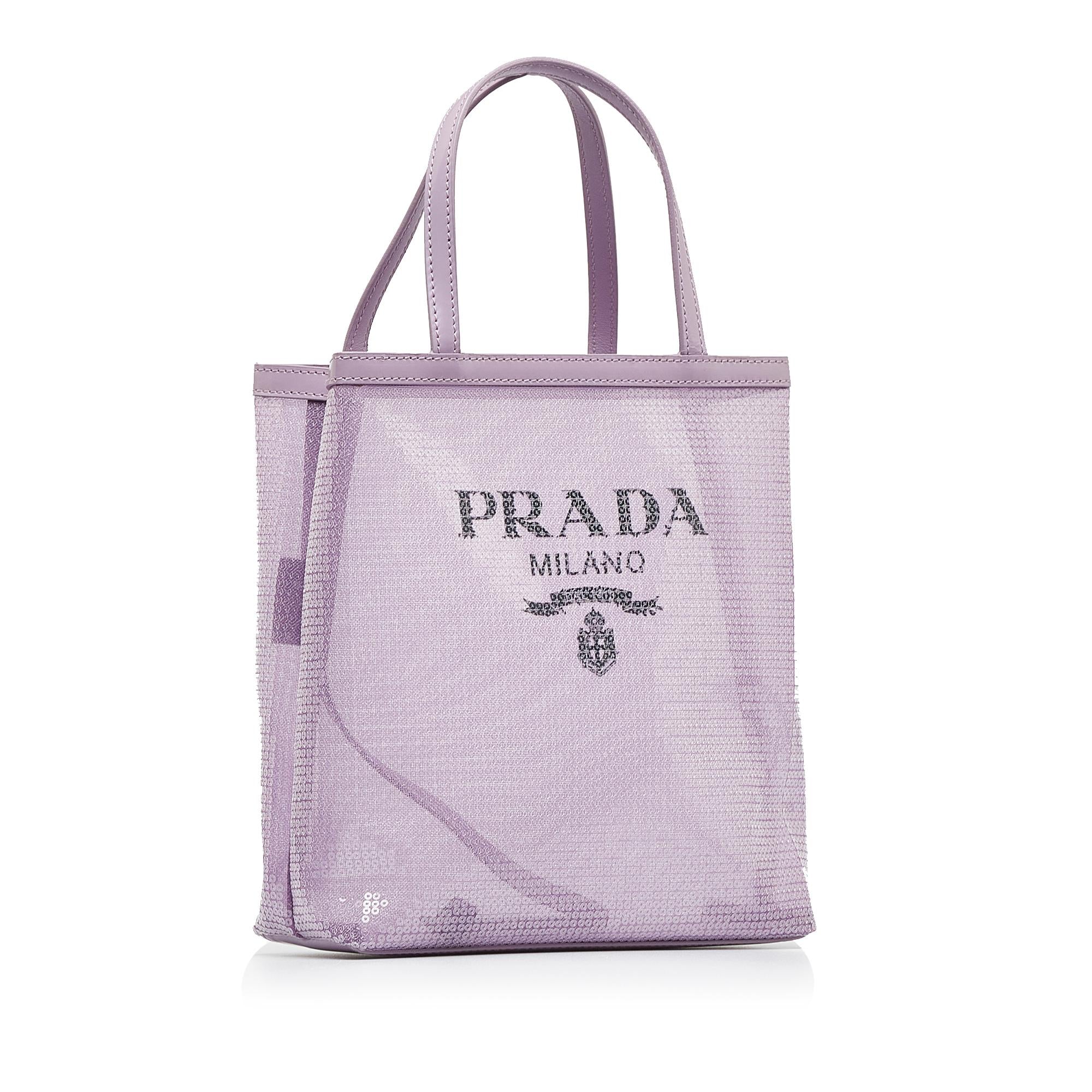 Prada Small Rete Paillettes Tote (SHG-sTPFny)