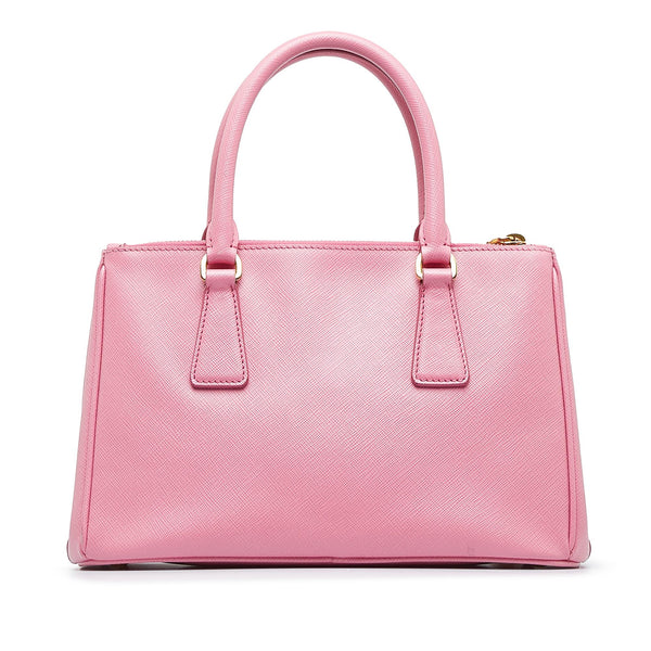 Prada, Bags, Prada Saffiano Lux Medium Galleria Double Zip Tote Bag Nude  Pink