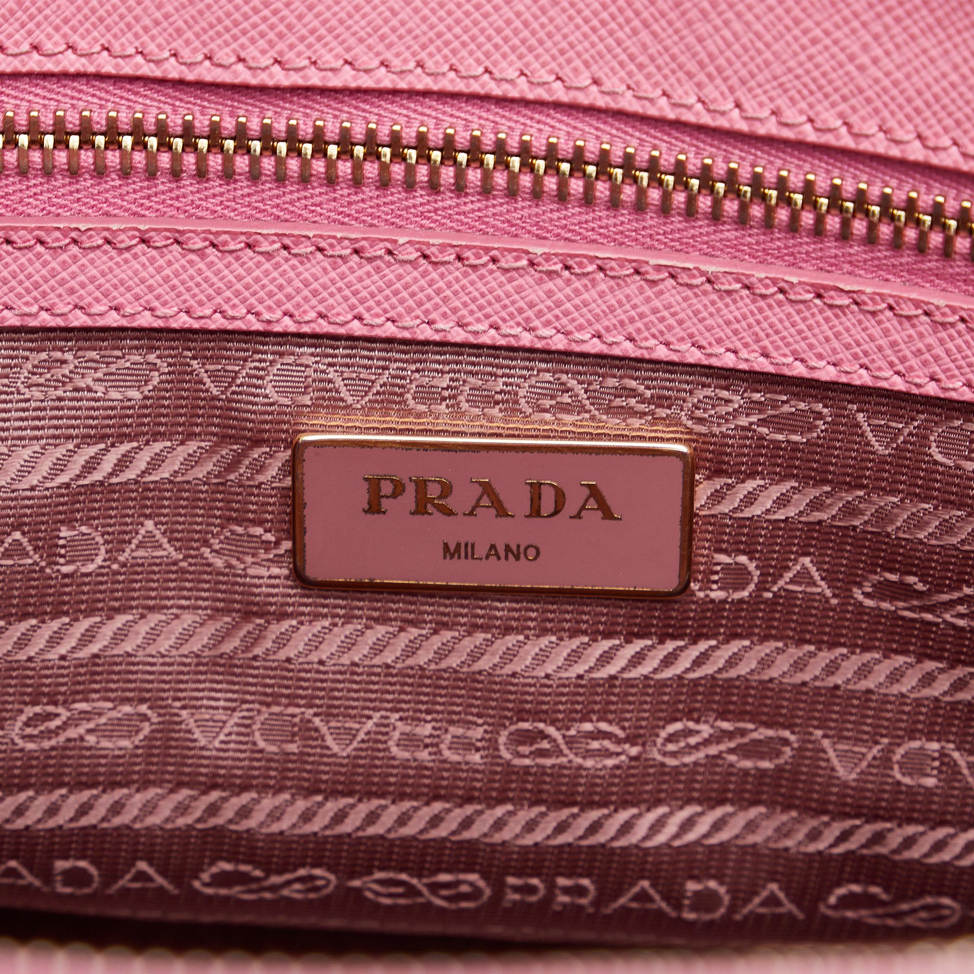 Prada Small Saffiano Galleria Double Zip (SHG-AxIVma)