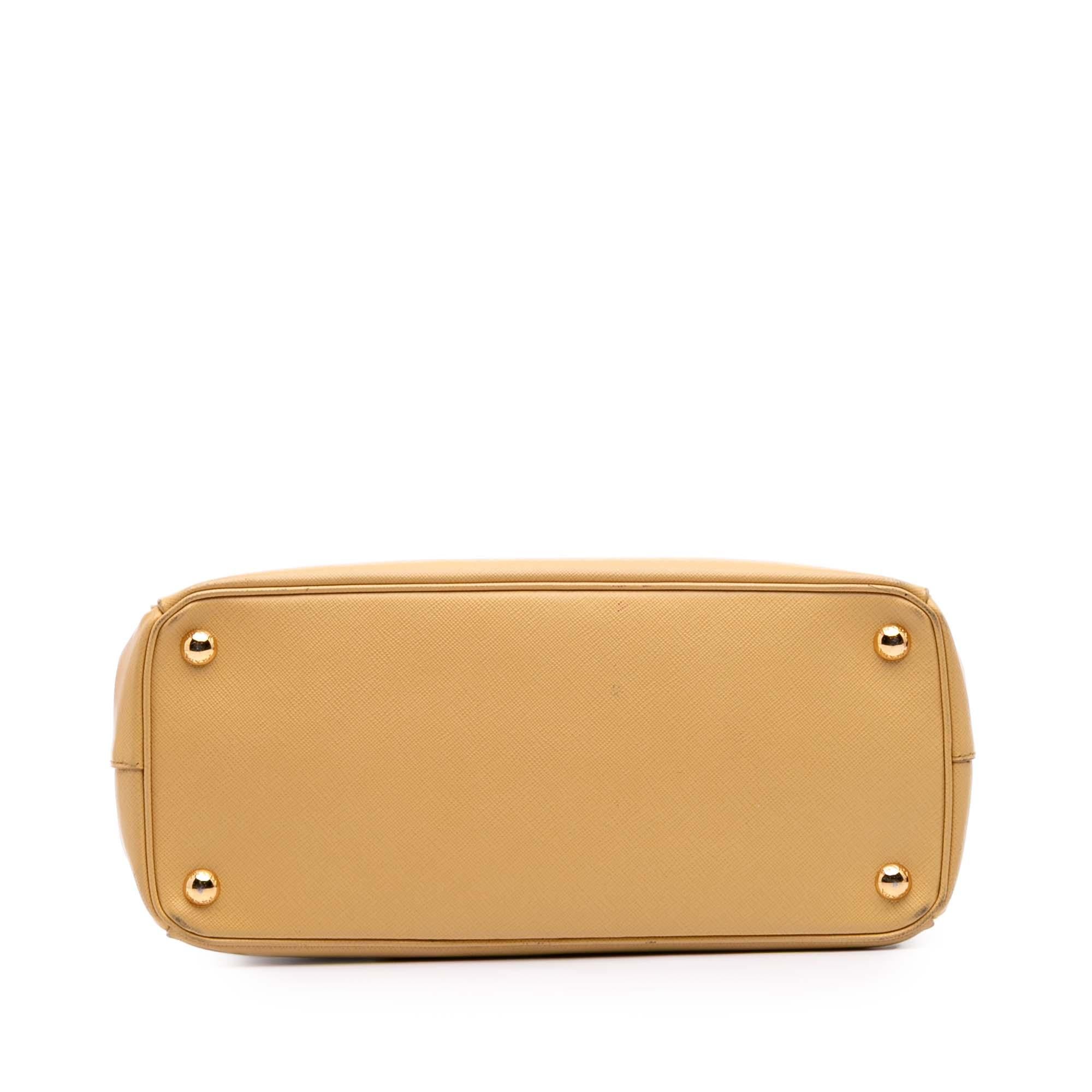 Prada Small Saffiano Lux Galleria Double Zip Satchel
