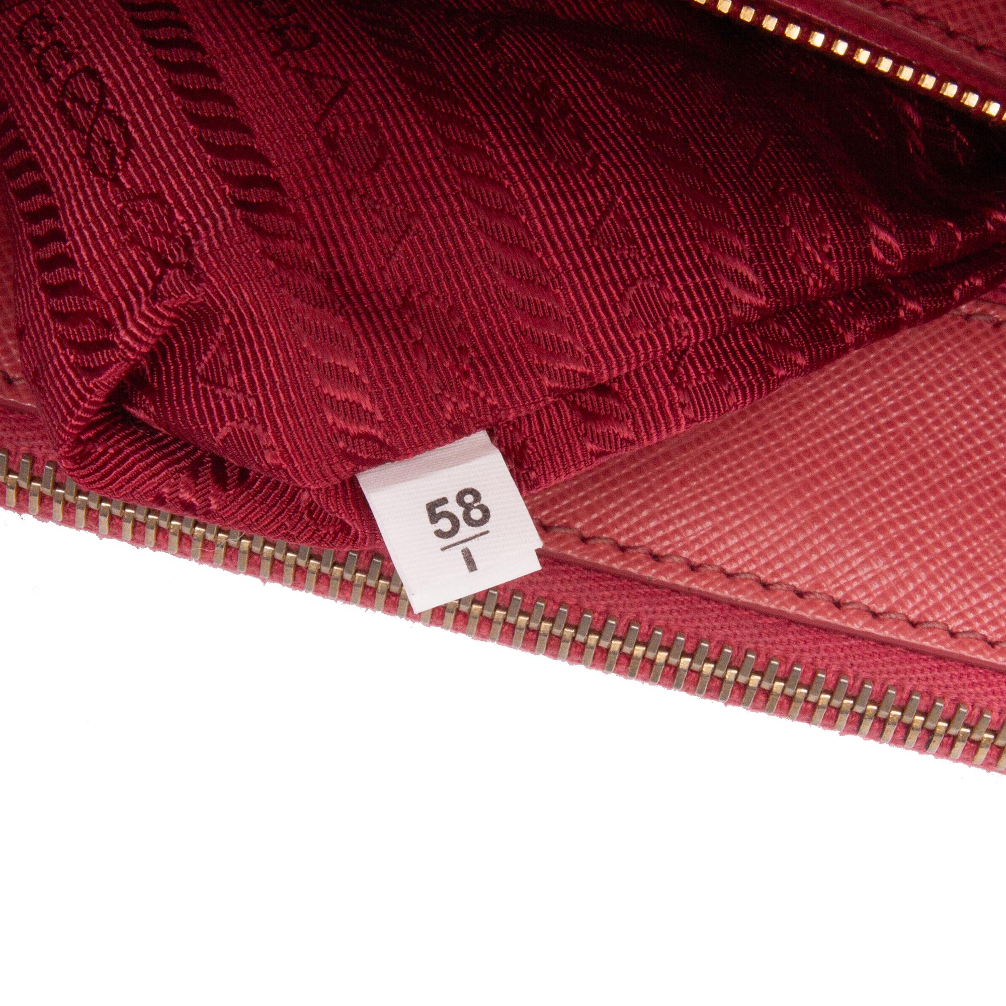 Prada Small Saffiano Lux Galleria Double Zip Satchel