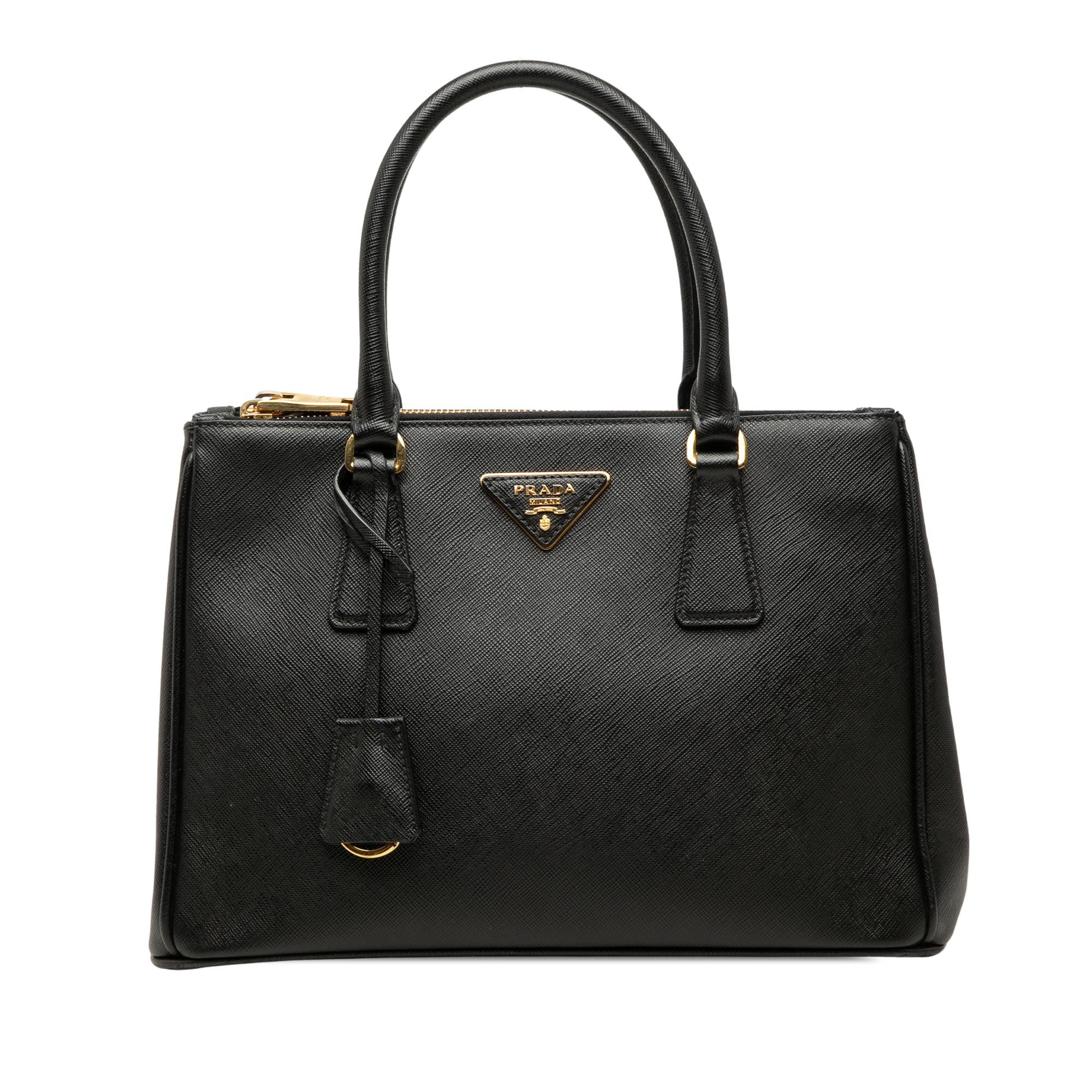 Prada Small Saffiano Lux Galleria Double Zip Satchel