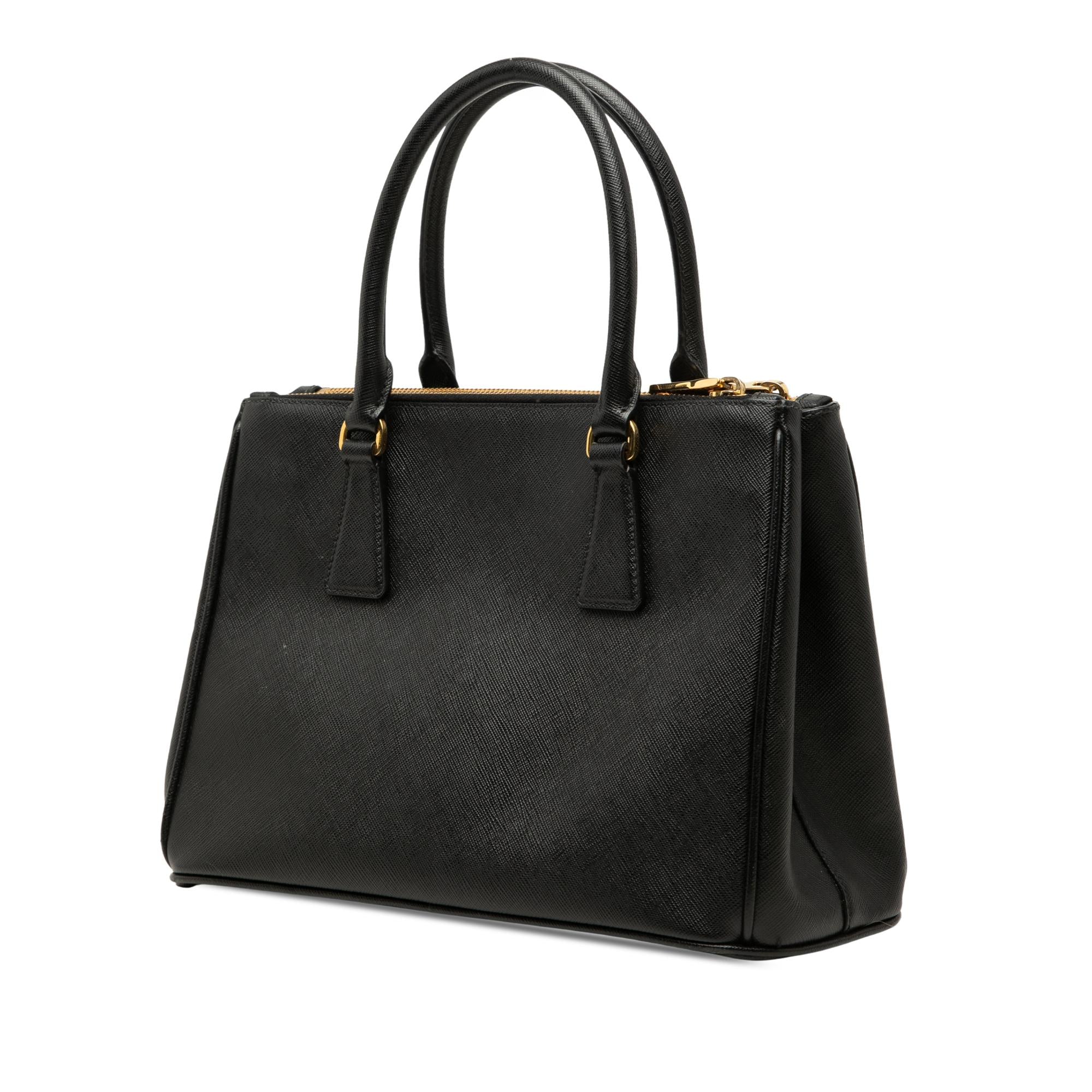 Prada Small Saffiano Lux Galleria Double Zip Satchel